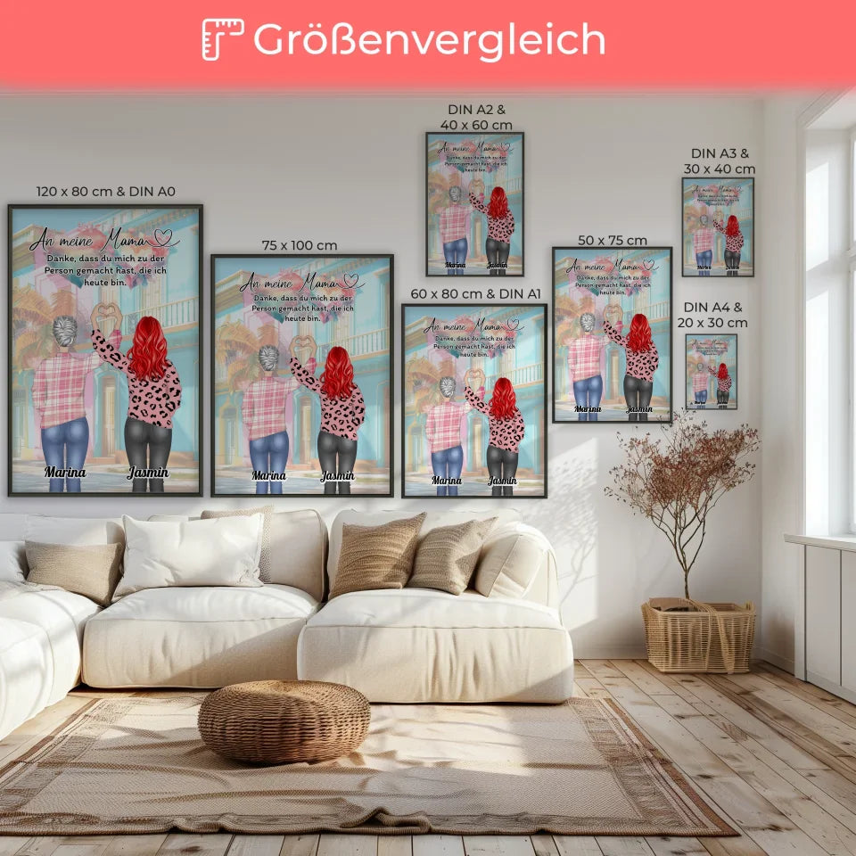 Personalisiertes Mama Poster Danke 7