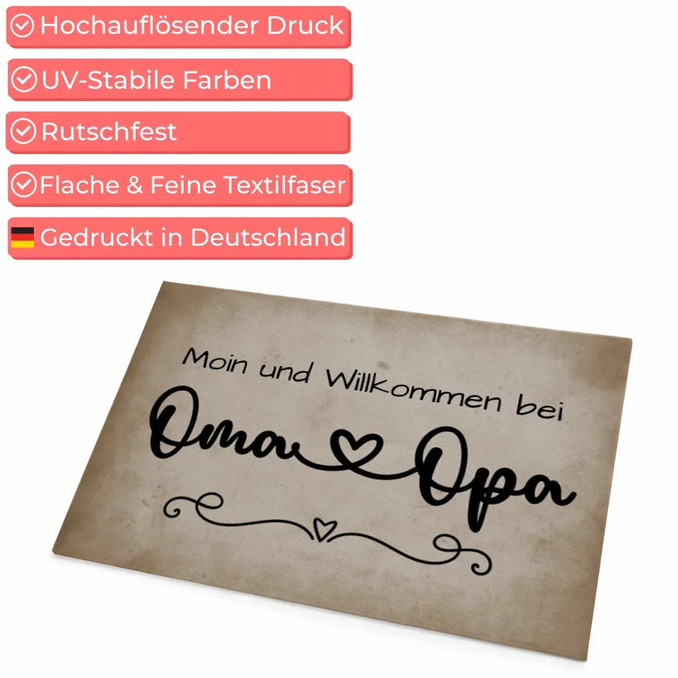 Fußmatte personalisiert für Oma & Opa Geschenkidee für Eltern 4