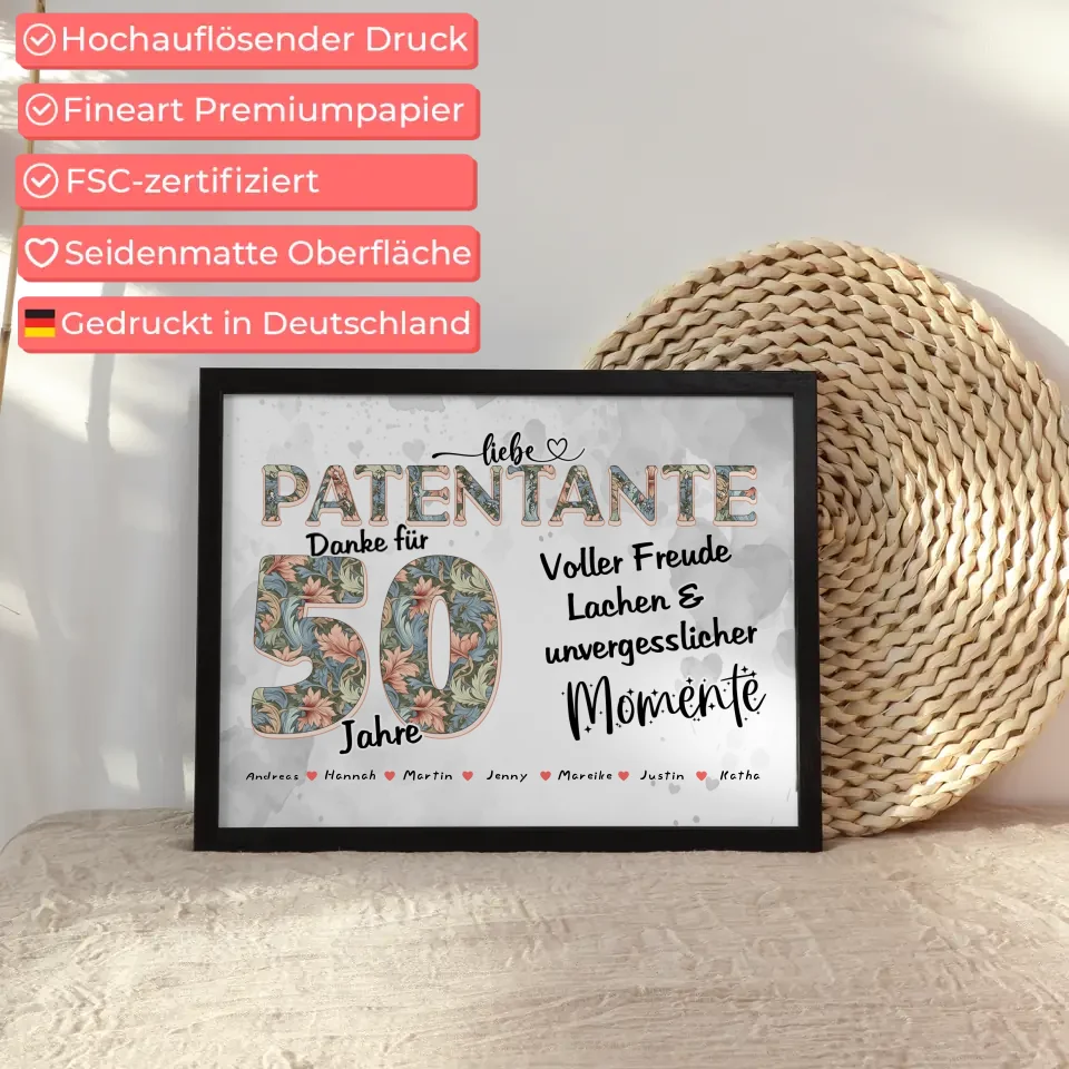 Patentante Foto Geschenk zum 20 Geburtstag Schöne Momente