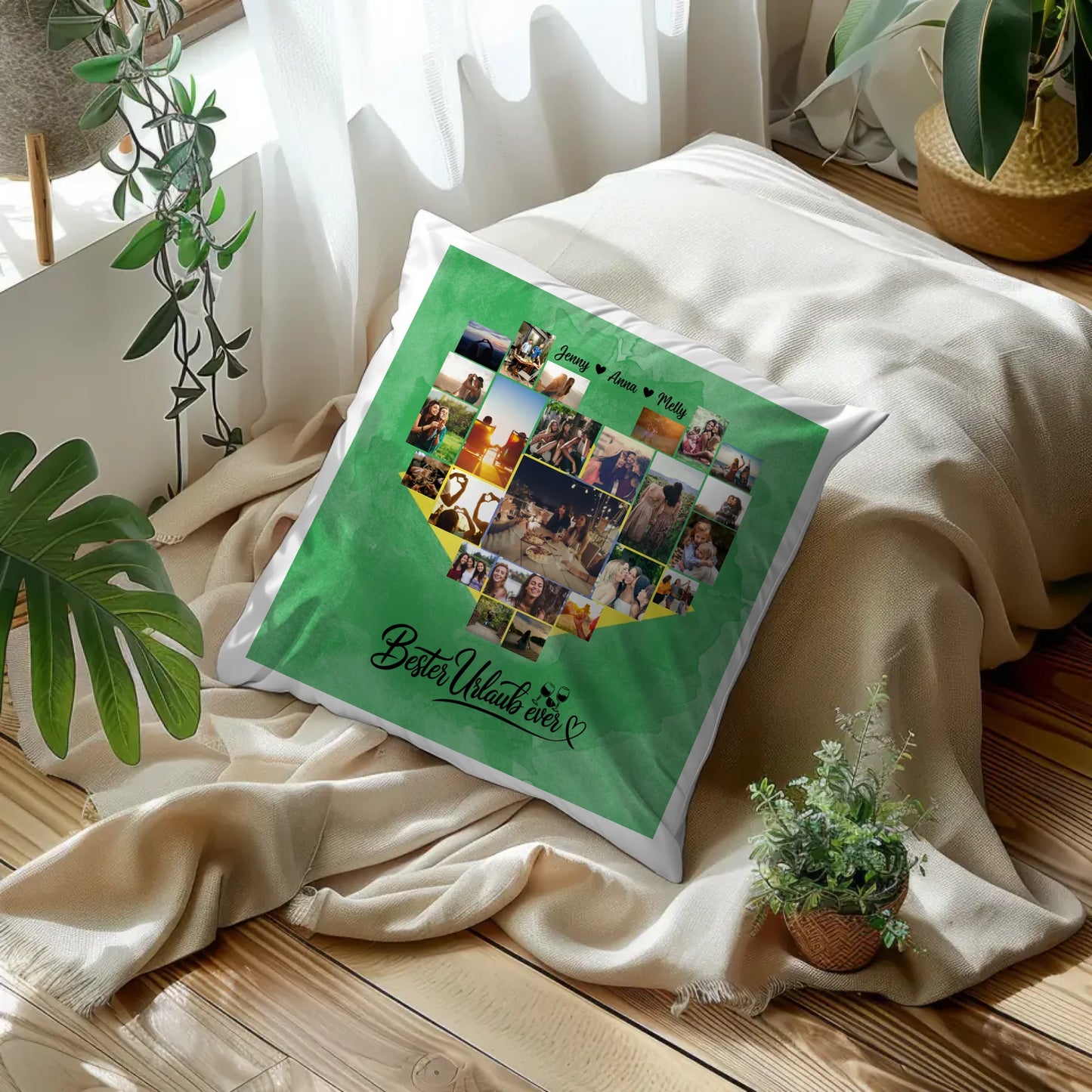 Beste Freundin Kissen Fotocollage Brasilien Geschenkidee