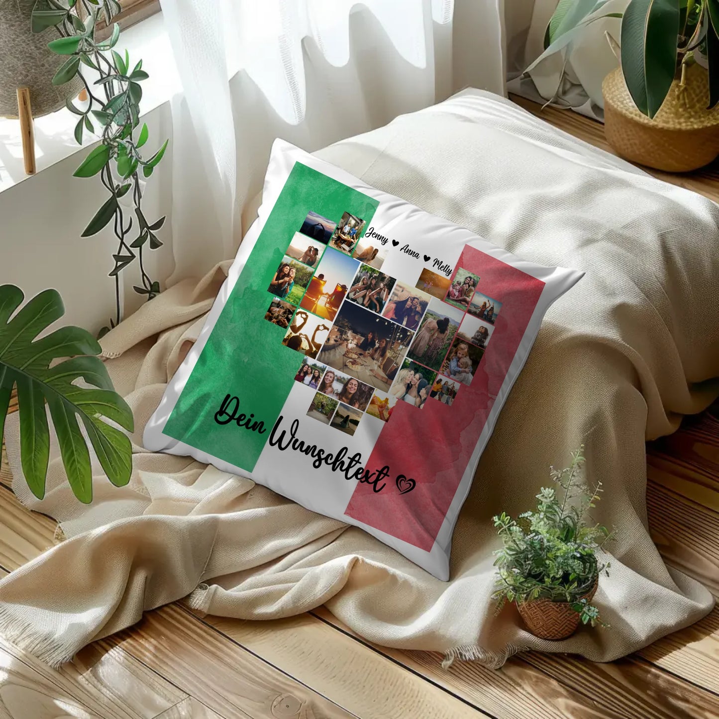 Beste Freundin Kissen Urlaub Italien Geschenkidee für Freundinnen