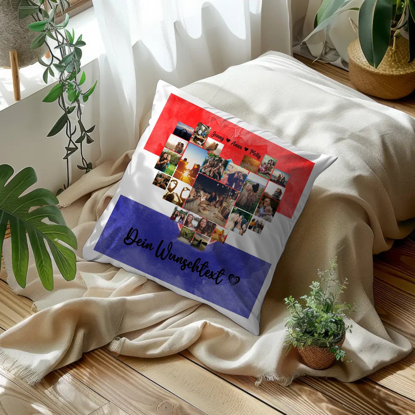 Personalisiertes Kissen für beste Freundin Kroatien Urlaub