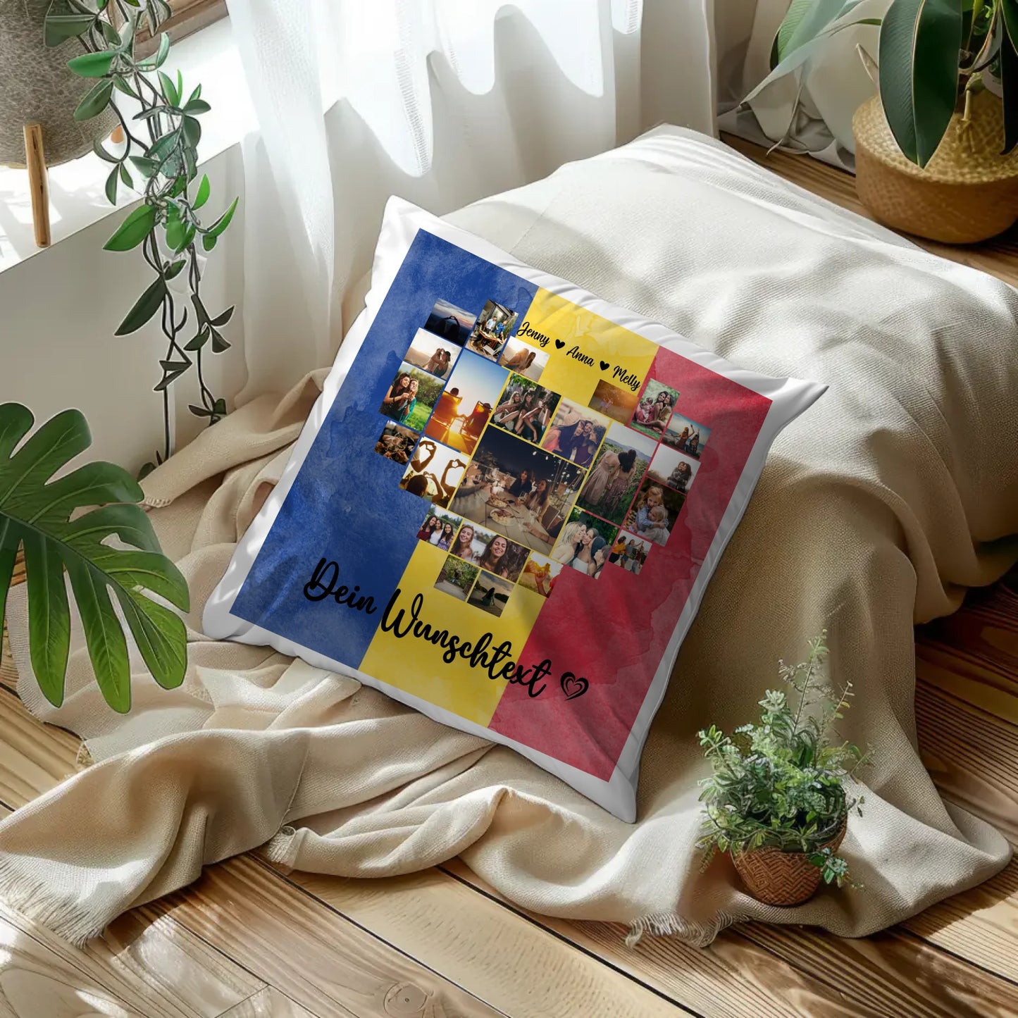 Personalisiertes Kissen Paare Urlaub RumÀnien Geschenkidee