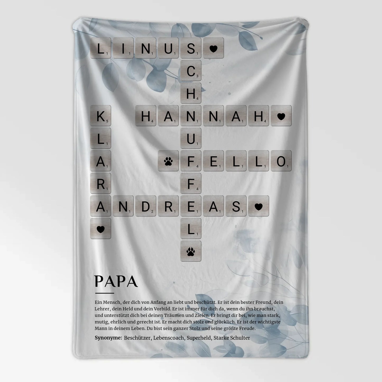Kuscheldecke Foto Definition Papa Kreuzworträtsel Geschenk