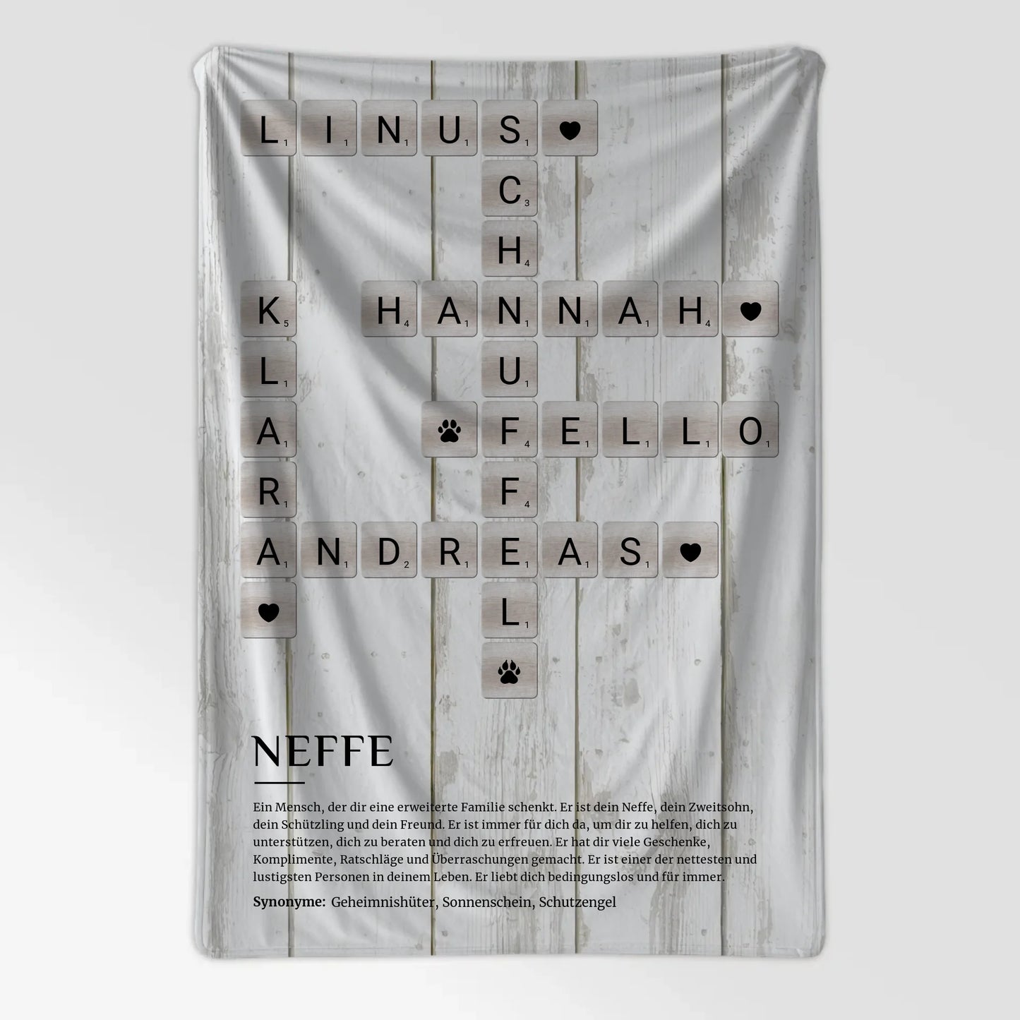 Kuscheldecke Foto Neffe Definition Kreuzworträtsel Geschenk