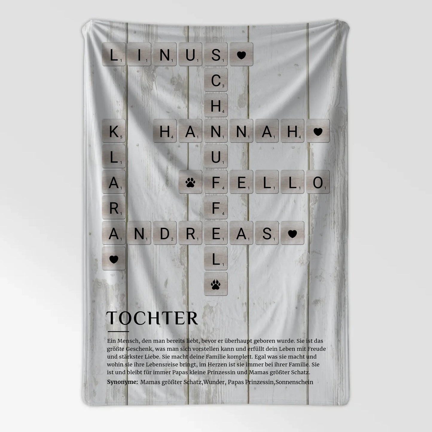 Kuscheldecke Personalisiert Definition Tochter Kreuzworträtsel