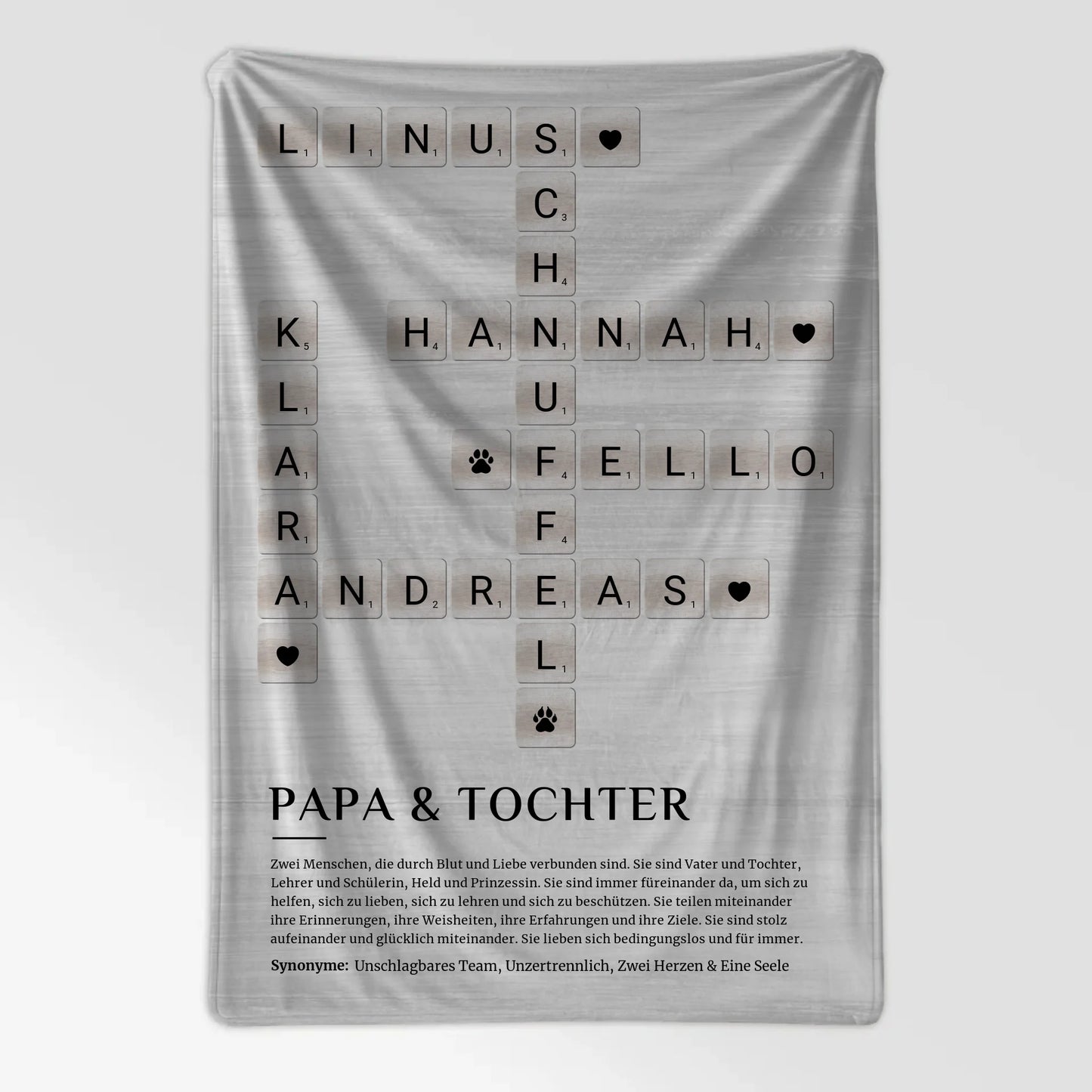 Fotodecke Definition Papa Tochter Kreuzworträtsel Geschenk