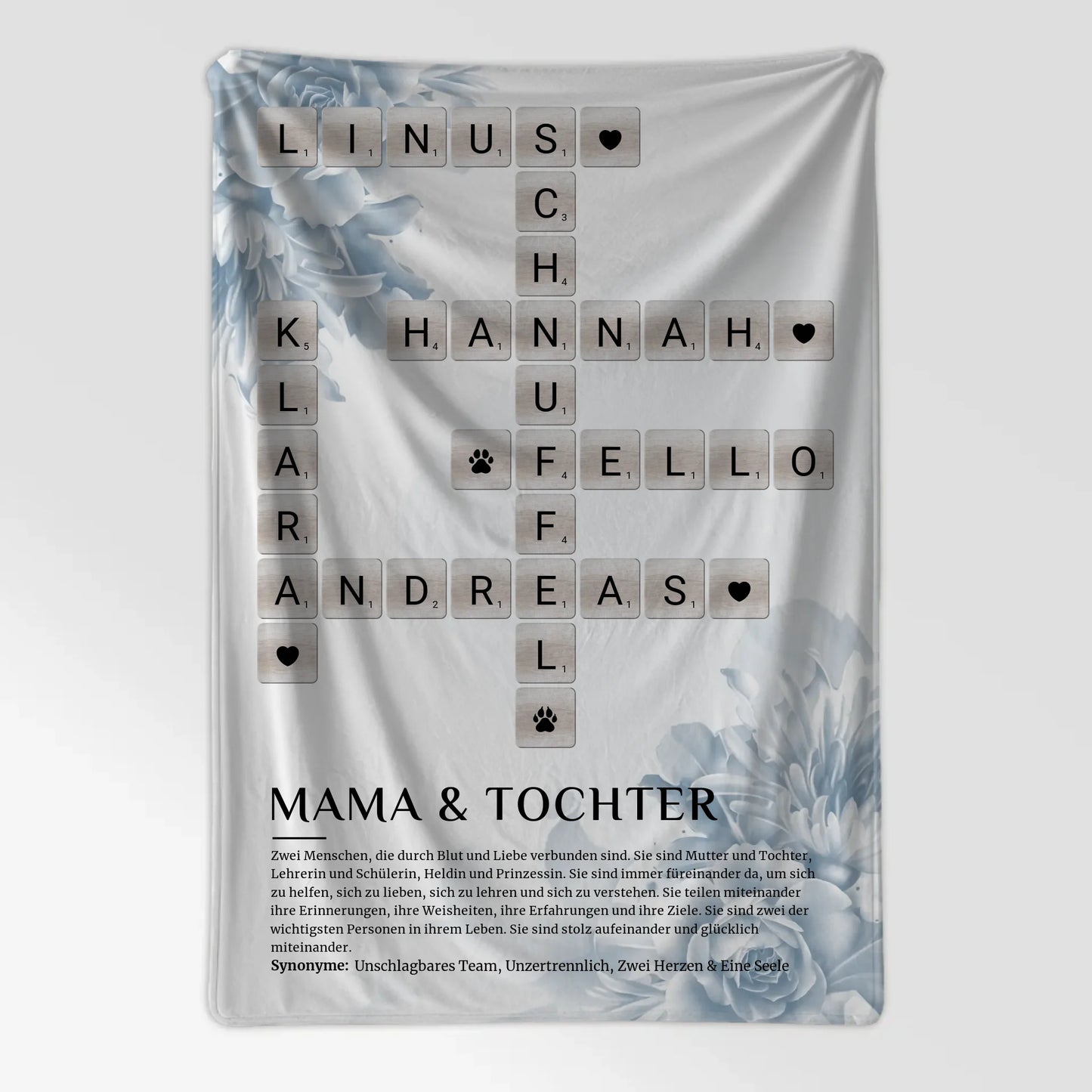 Kuscheldecke Personalisiert Definition Mama Tochter Kreuzworträtsel