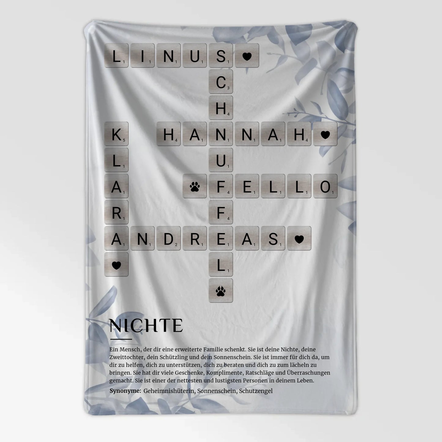 Foto Auf Decke Personalisiert Definition Nichte Kreuzworträtsel