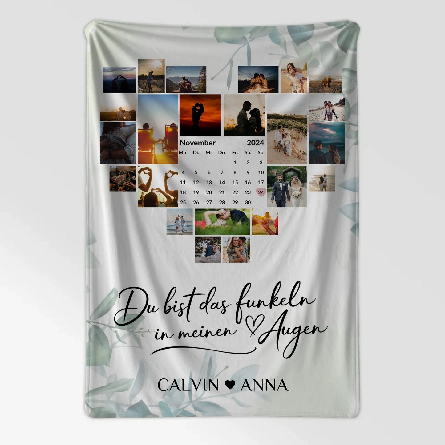 Decke Mit Foto Fotocollage Du Bist Das Funkeln Geschenk