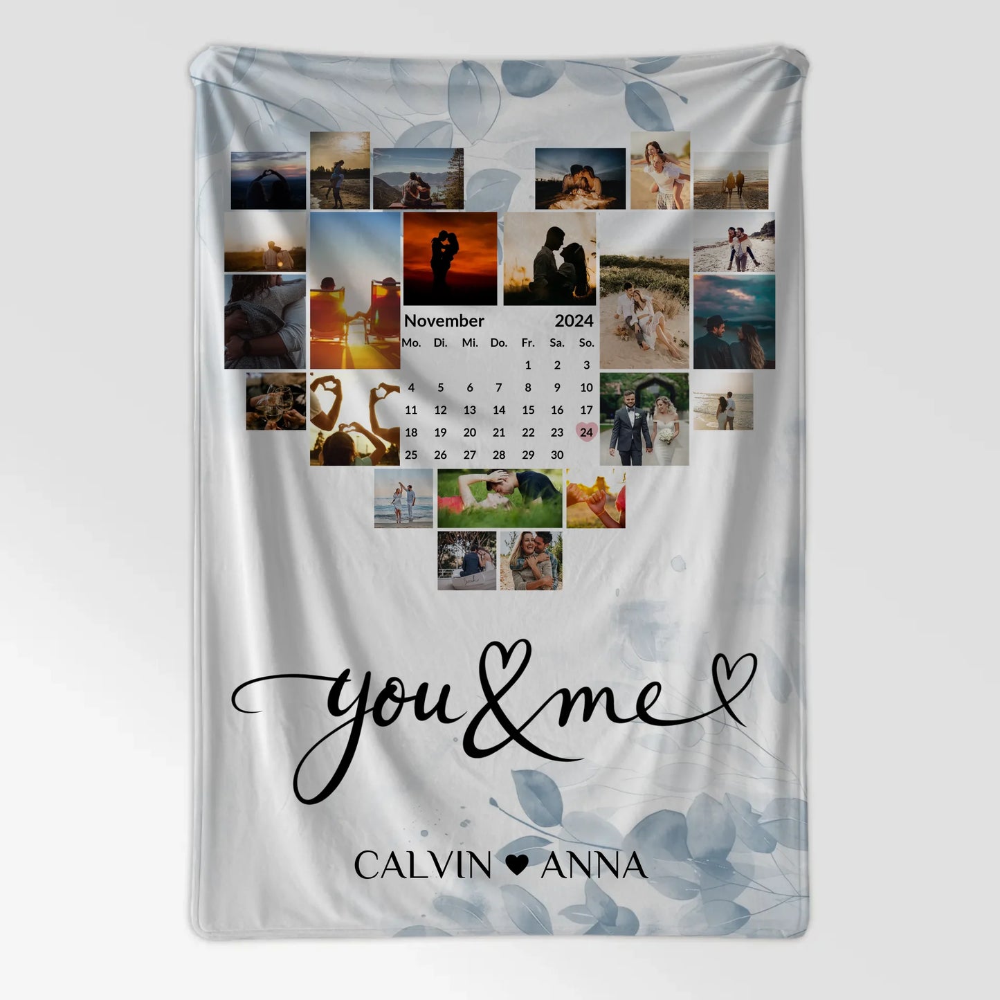 Kuscheldecke Mit Foto Fotocollage You Me Geschenk