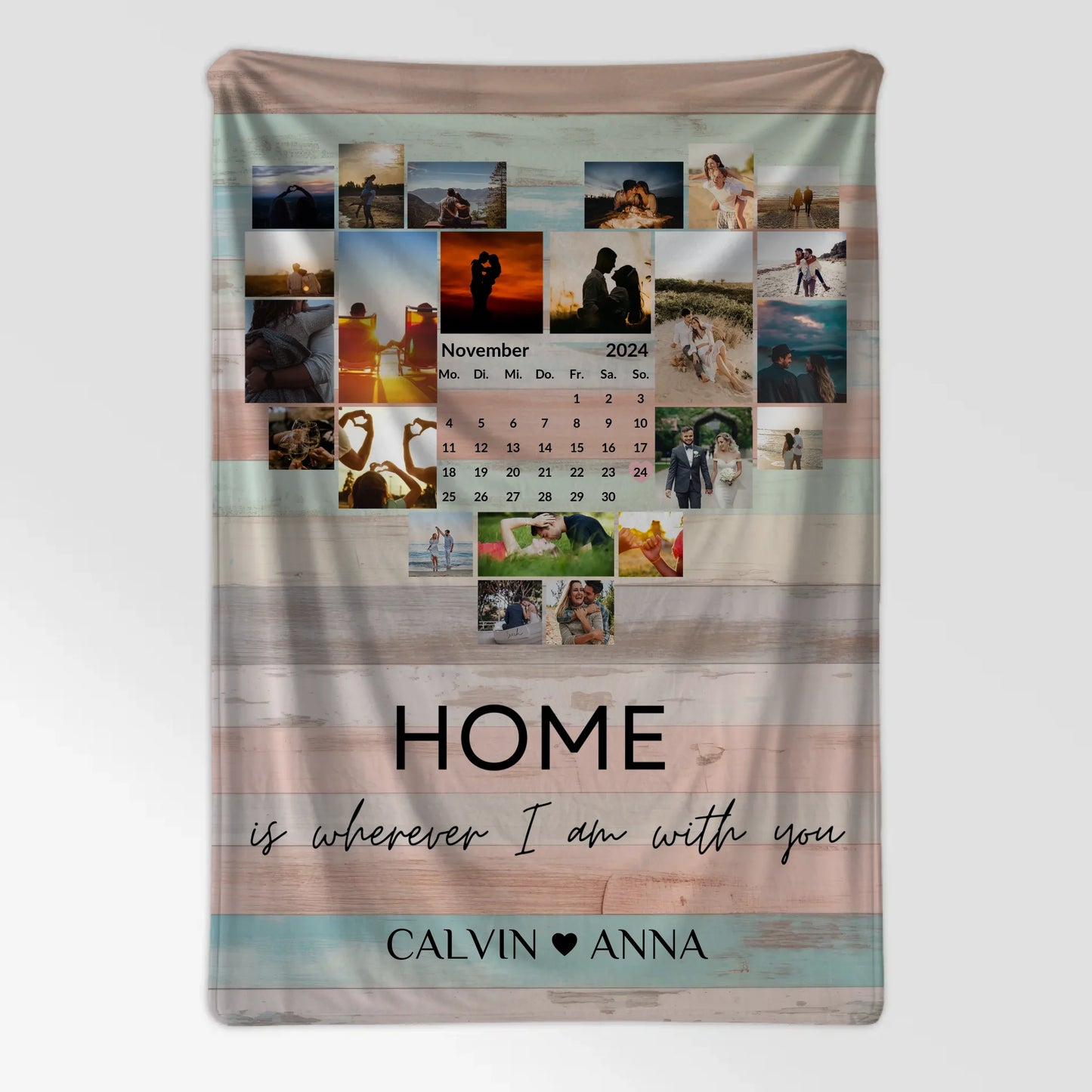 Foto Auf Kuscheldecke Fotocollage Home Is Wherever I Am