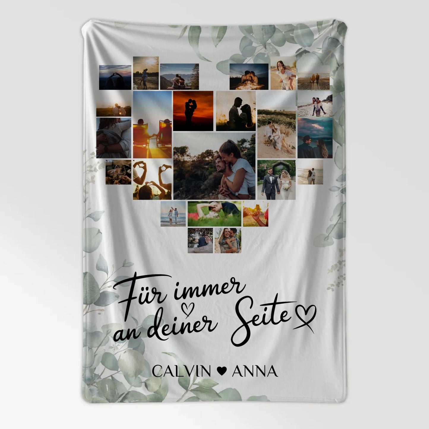 Decke Mit Foto Fotocollage Für Immer An Deiner Seite