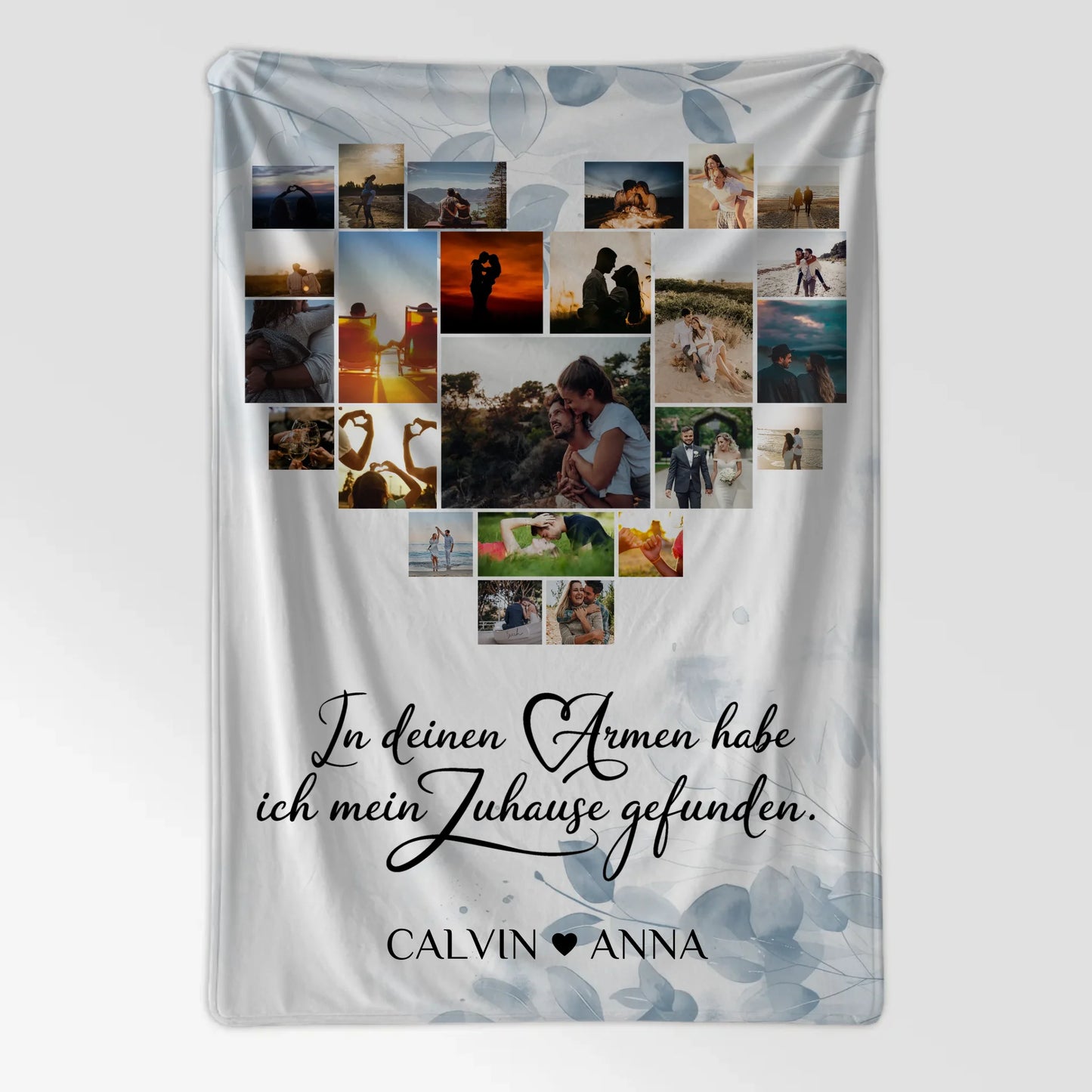 Kuscheldecke Foto Fotocollage In Deinen Armen Zuhause