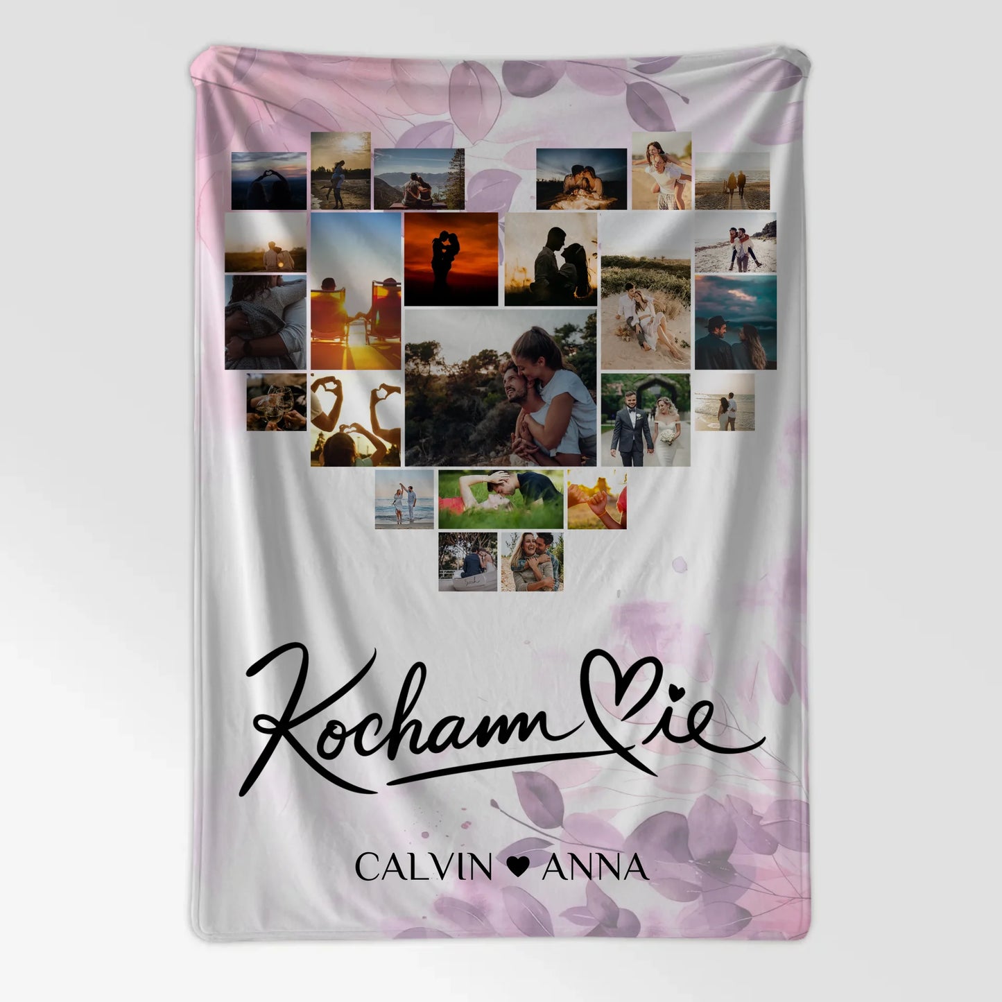 Kuscheldecke Personalisiert Fotocollage Kocham Cie