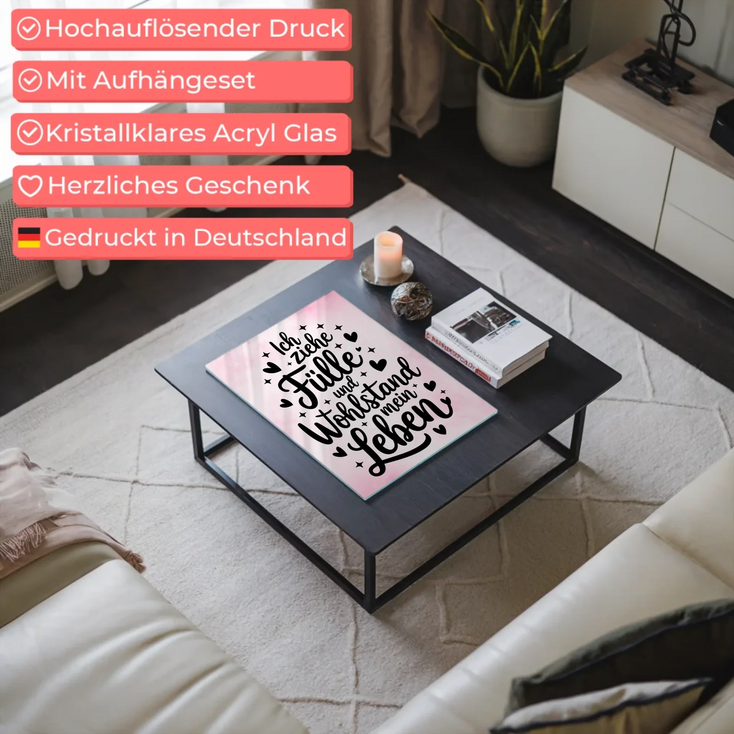 Acrylglas Mit Foto Positiv Fülle Wohlstand Geschenk