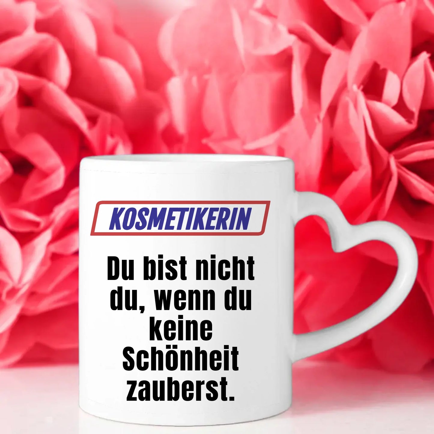 Personalisierter Kaffeebecher Lustig für Kosmetikerin