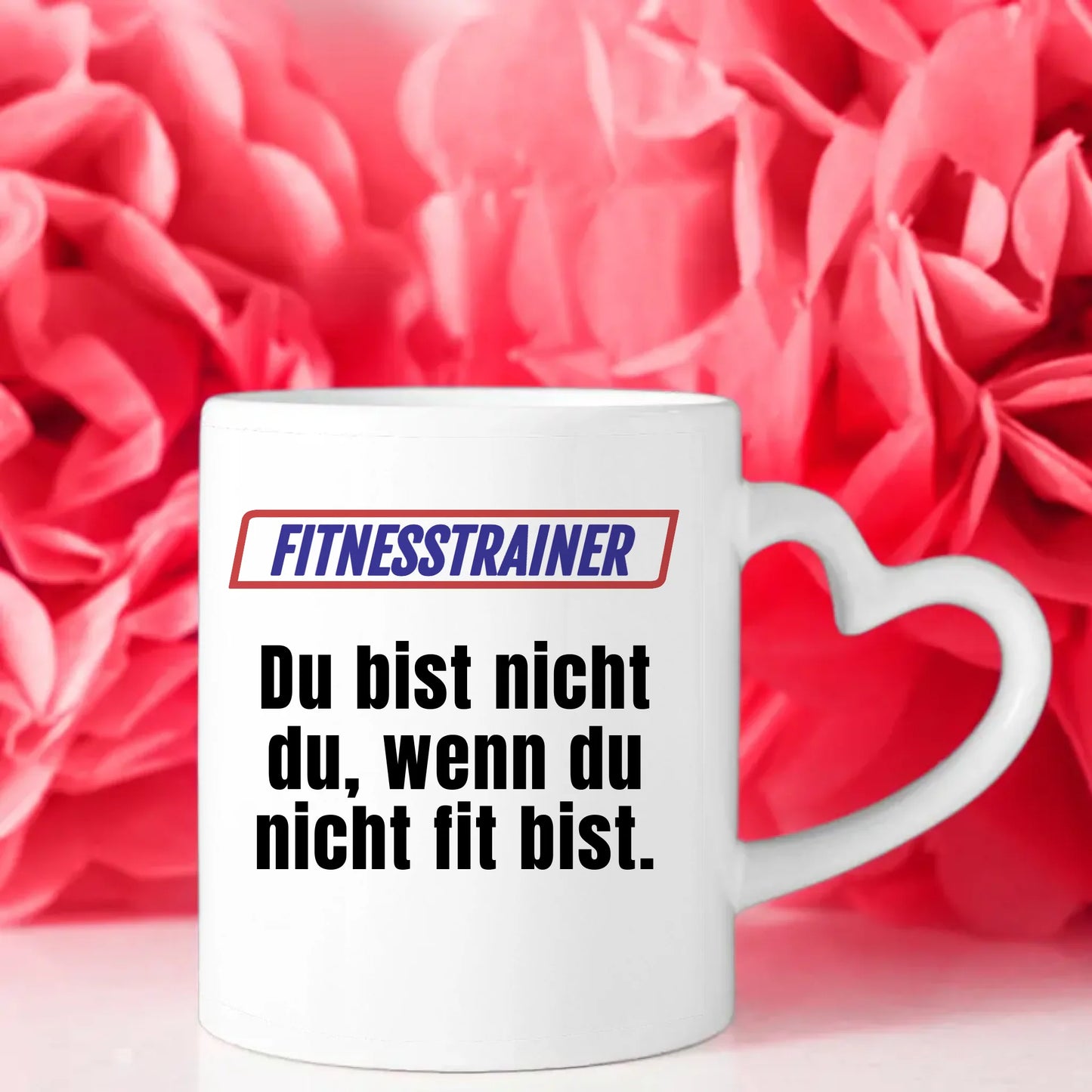 Personalisierter Kaffeebecher Lustig Fitnesstrainer Du bist nicht Du