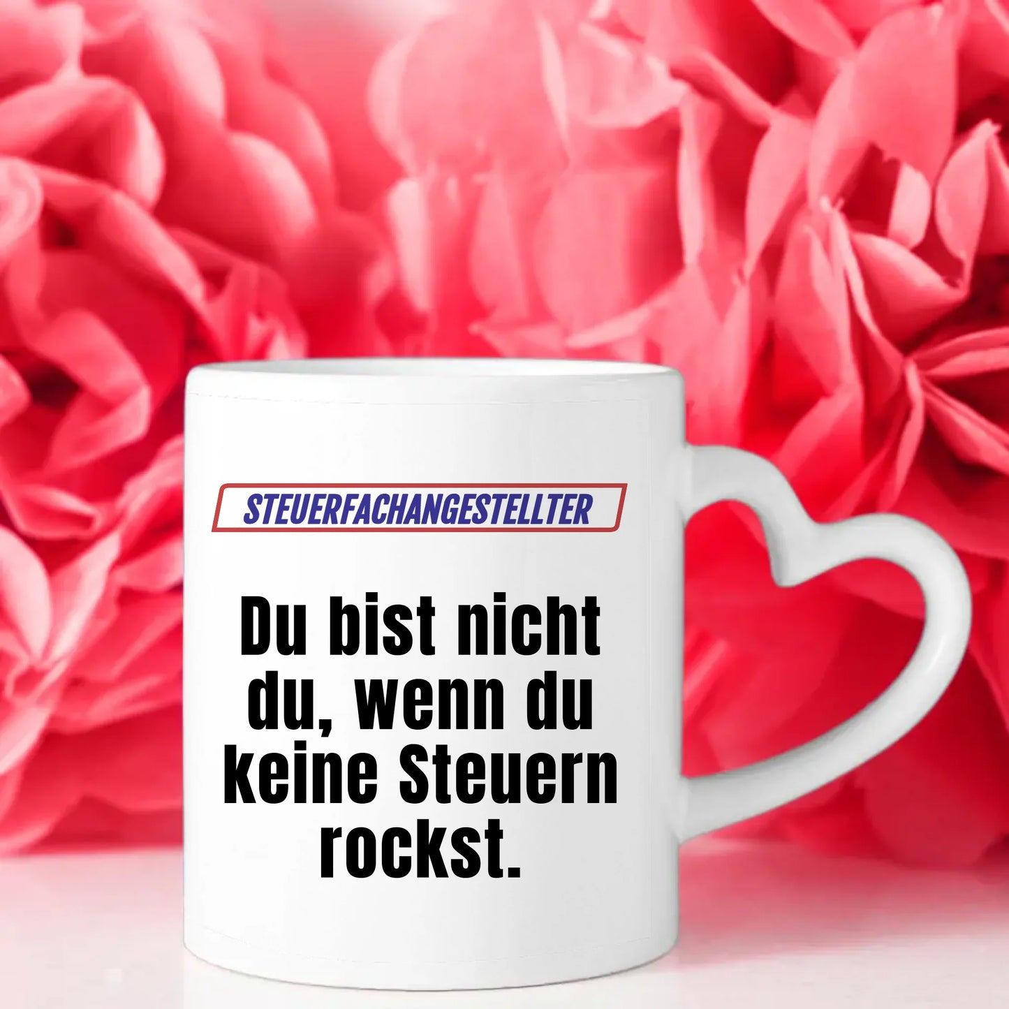 Personalisierter Kaffeebecher Lustig für Steuerfachangestellte