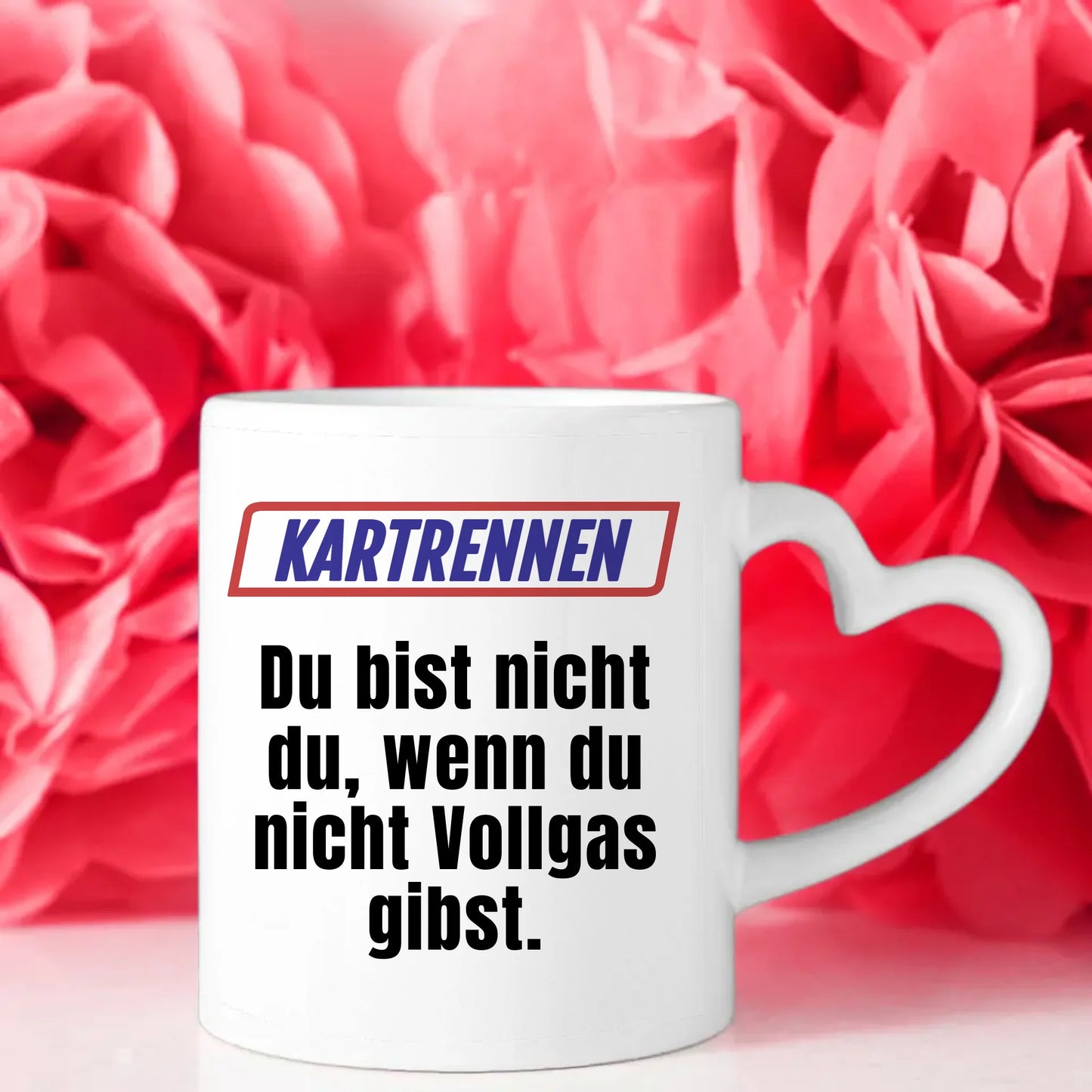 Personalisierte Tasse Lustig Du bist nicht Du beim Kartrennen