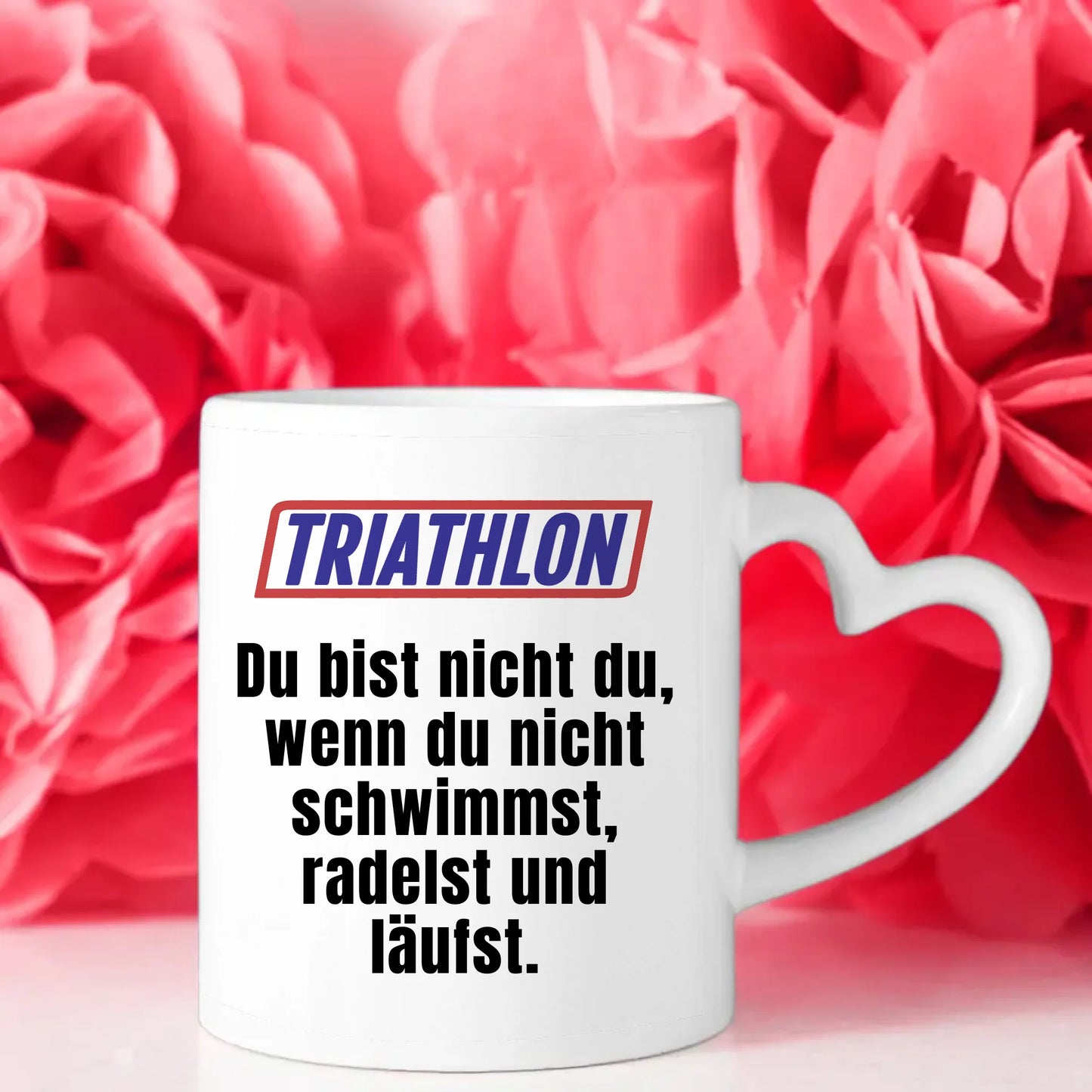 Kaffeetasse Lustig Du bist nicht Du wenn Triathlon Tasse Mit Name