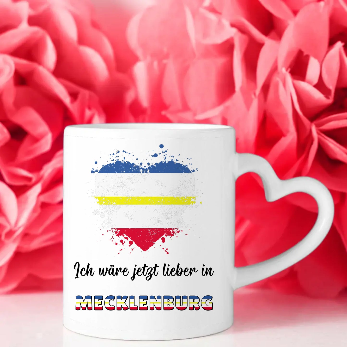 Kaffetasse Wäre jetzt lieber in Mecklenburg Tasse Lustig