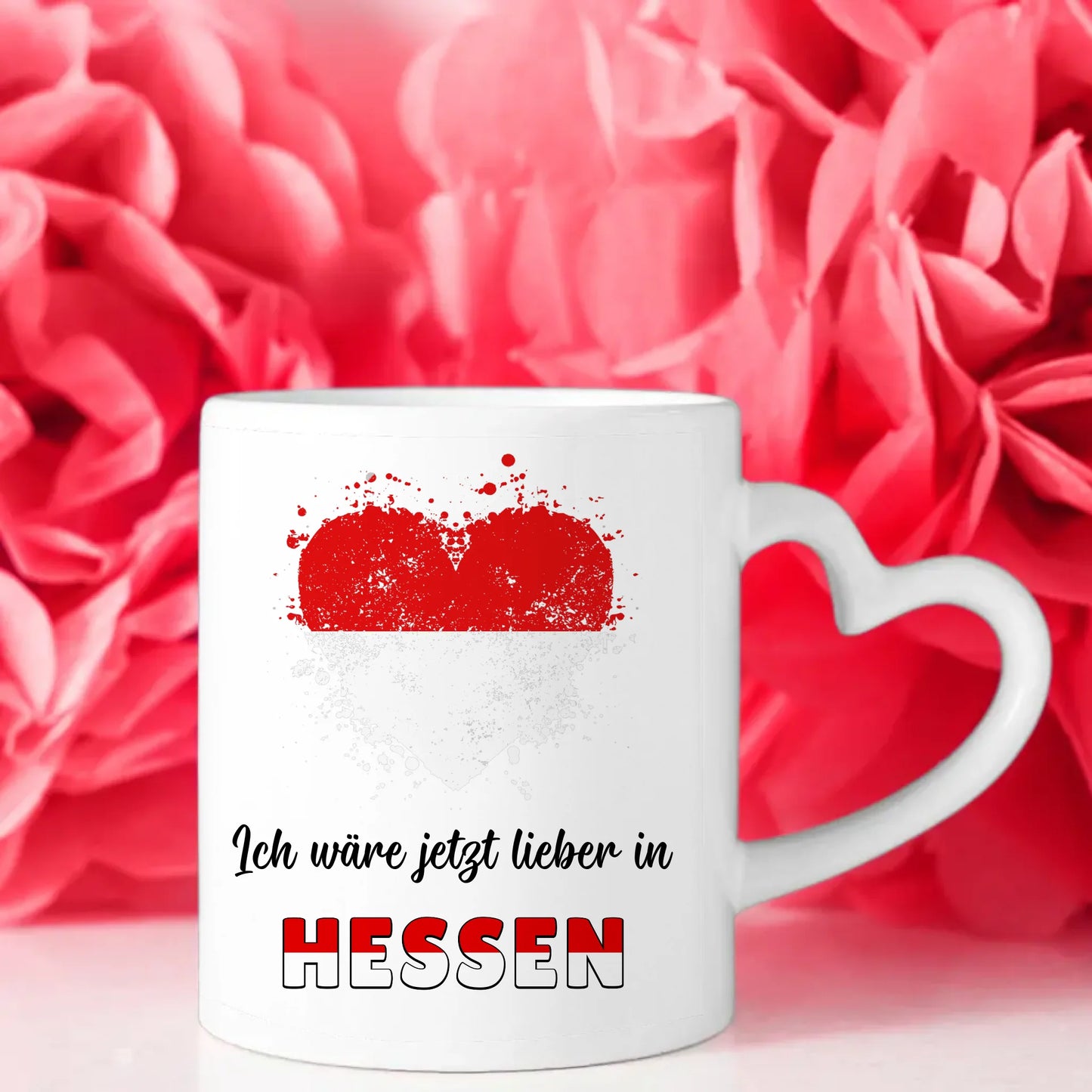 Kaffetasse Wäre jetzt lieber in Hessen Tasse Lustig