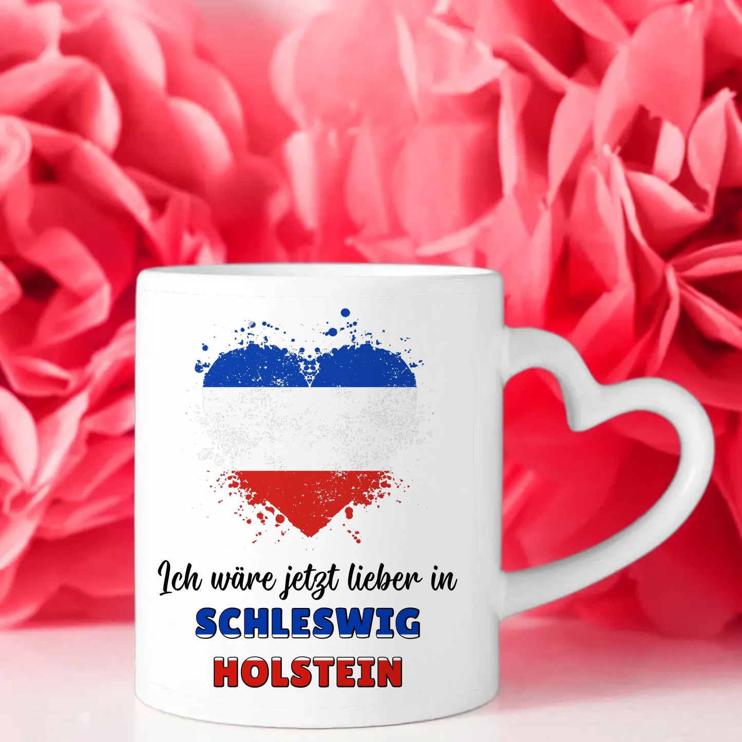 Kaffetasse Wäre jetzt lieber in Schleswig-Holstein Tasse Lustig