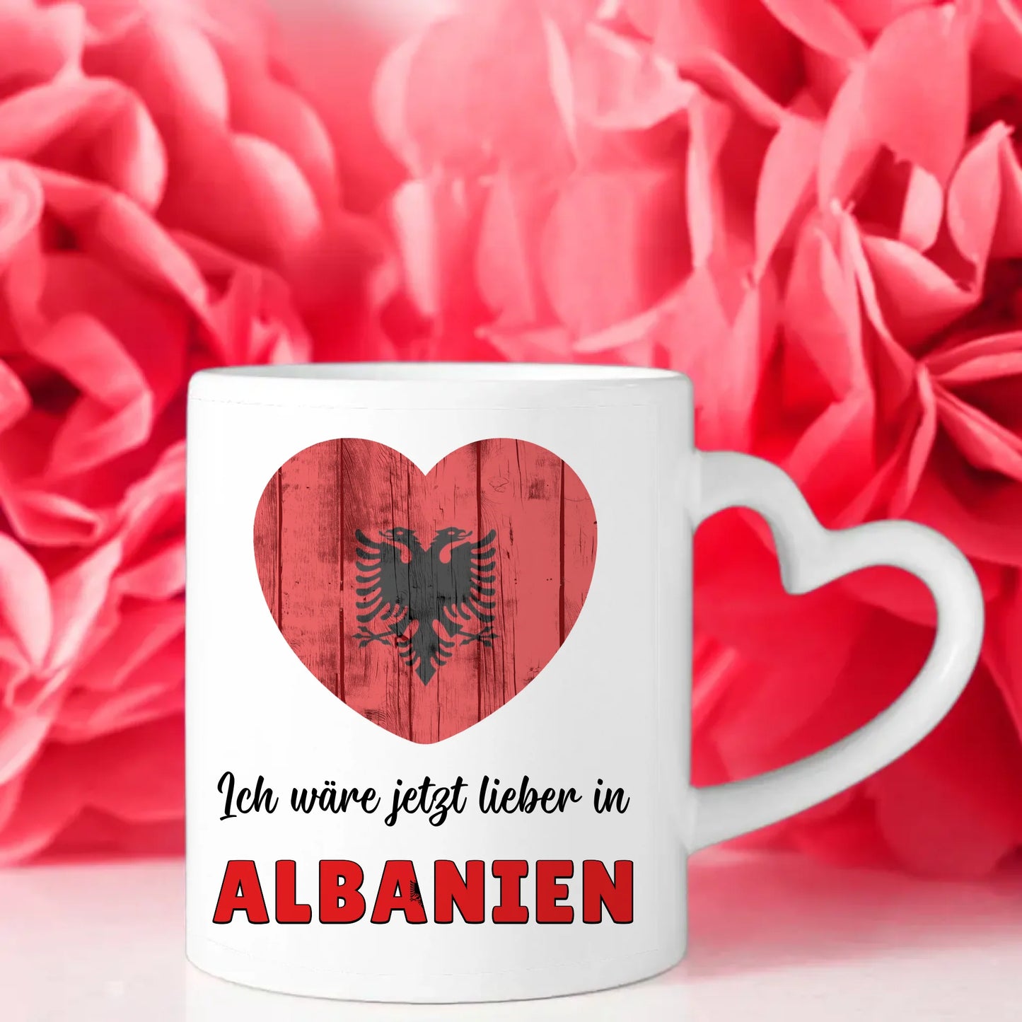 Kaffetasse Wäre jetzt lieber in Albanien Tasse Lustig