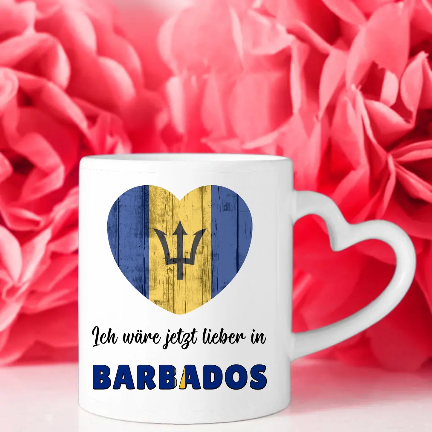 Kaffetasse Wäre jetzt lieber in Barbados Tasse Lustig