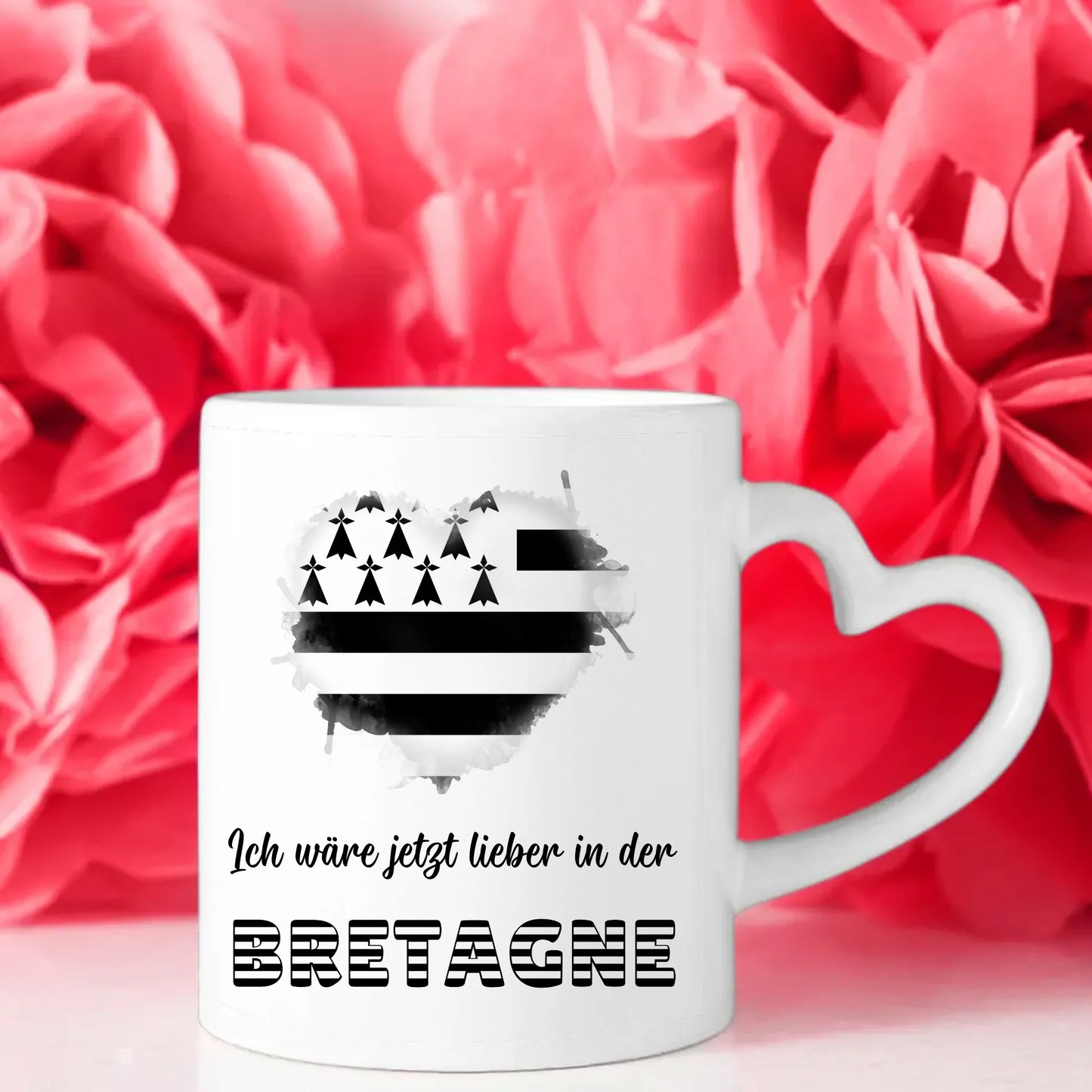 Kaffetasse Wäre jetzt lieber in Bretagne Tasse Lustig