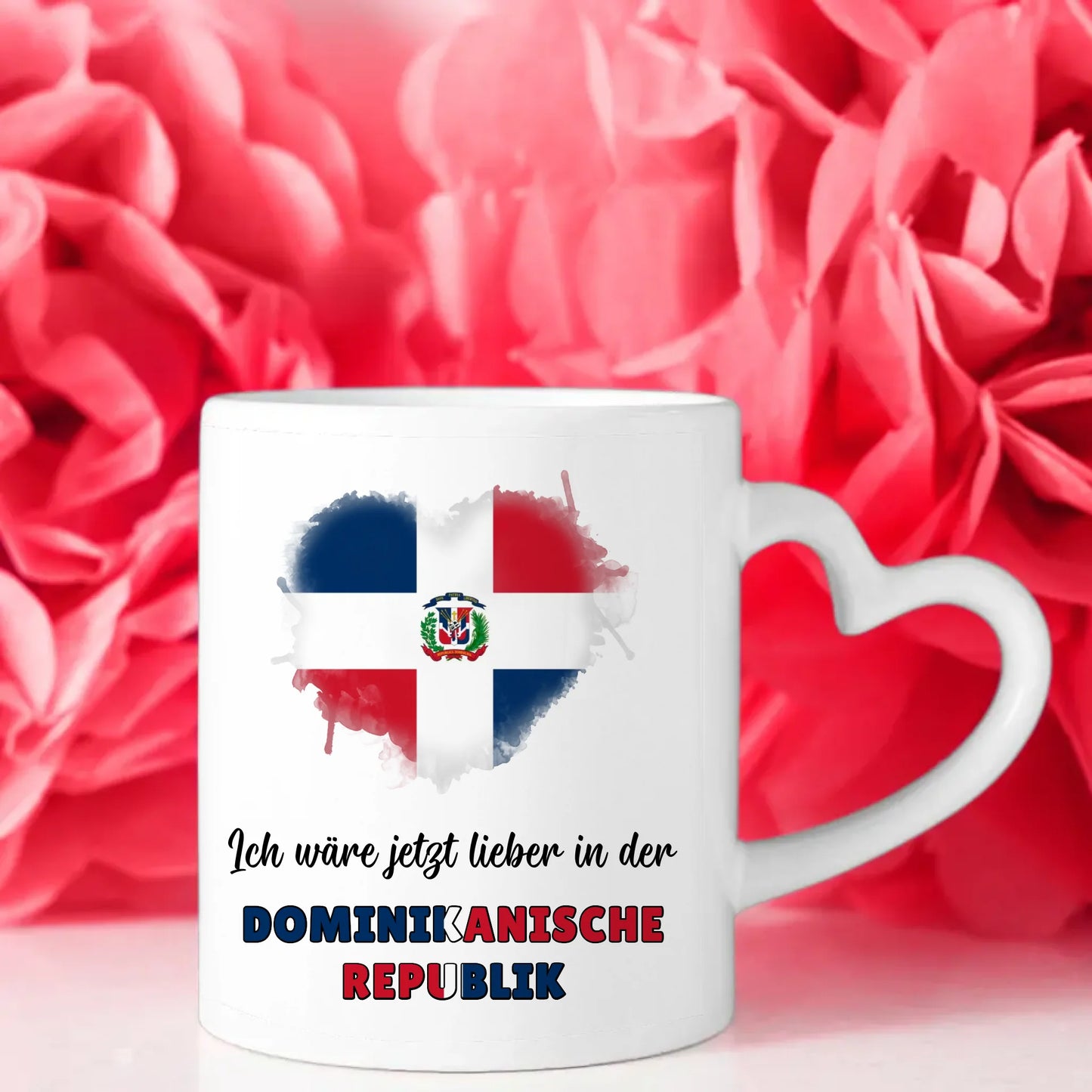 Kaffetasse Wäre jetzt lieber in Dominikanische Republik Tasse Lustig