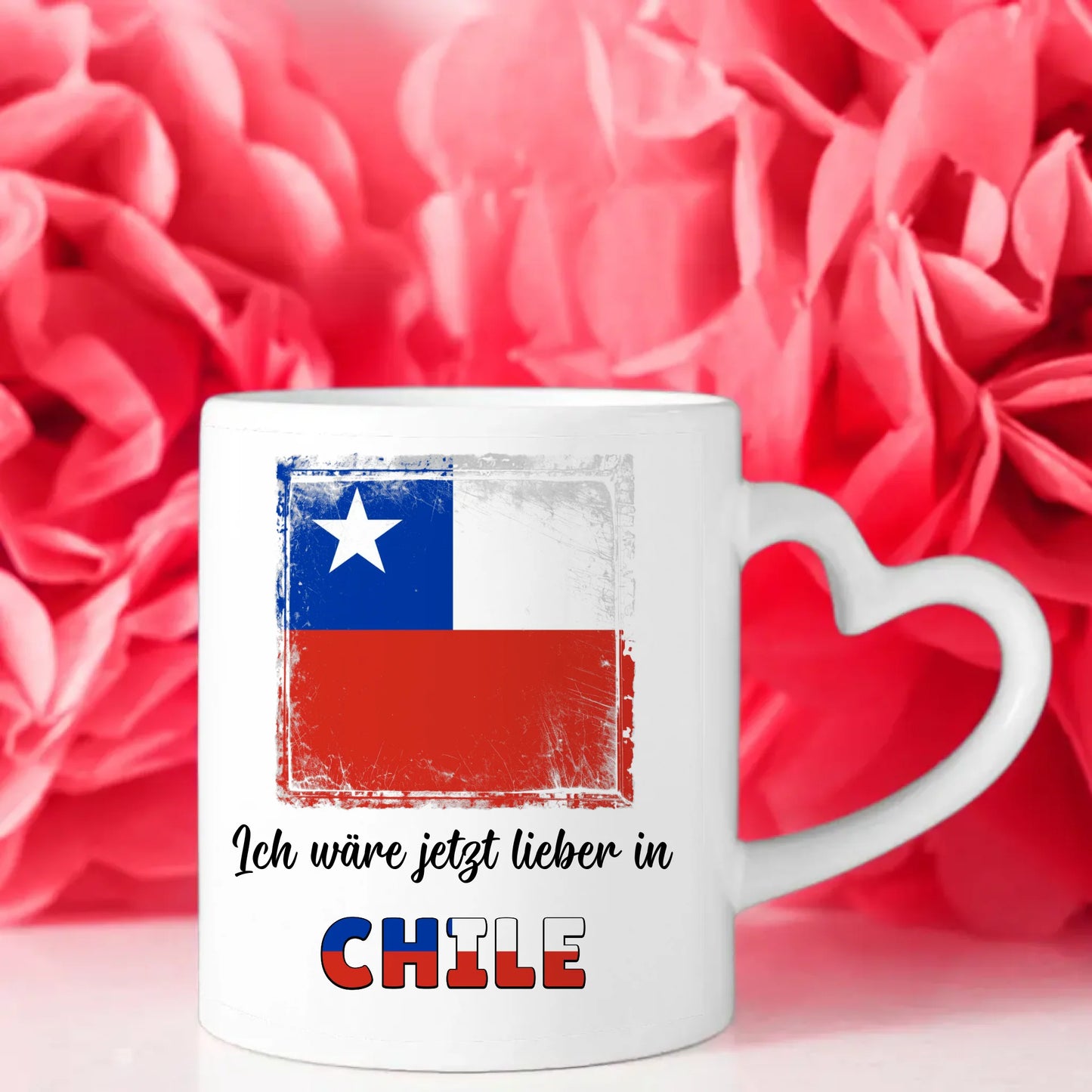 Kaffetasse Wäre jetzt lieber in Chile Tasse Lustig