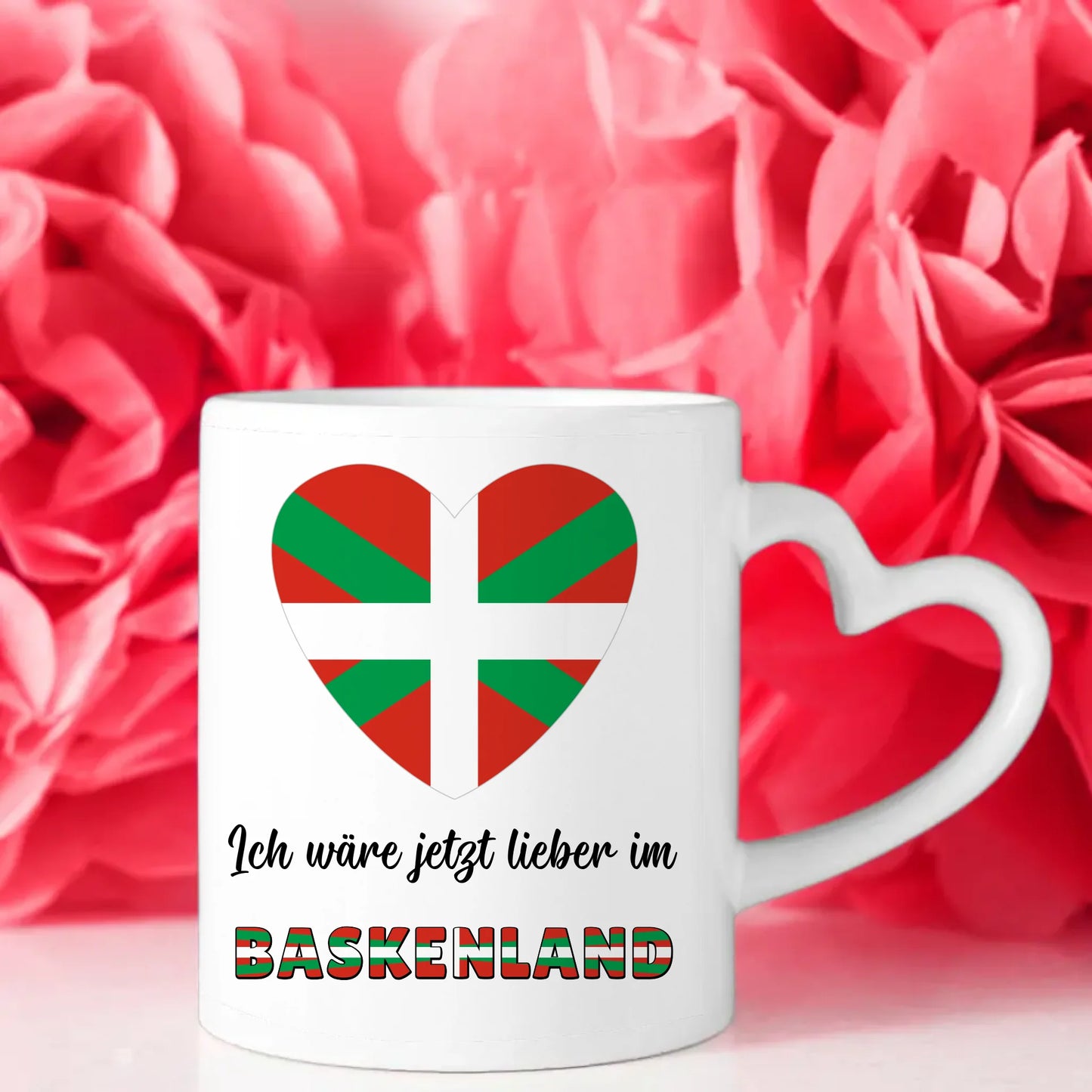 Kaffetasse Wäre jetzt lieber in Das Baskenland Tasse Lustig