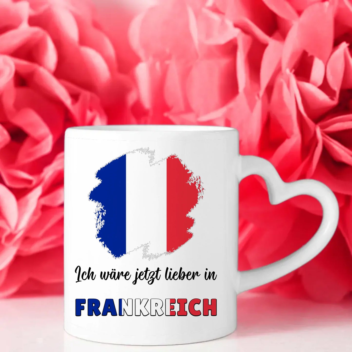 Kaffetasse Wäre jetzt lieber in Frankreich Tasse Lustig