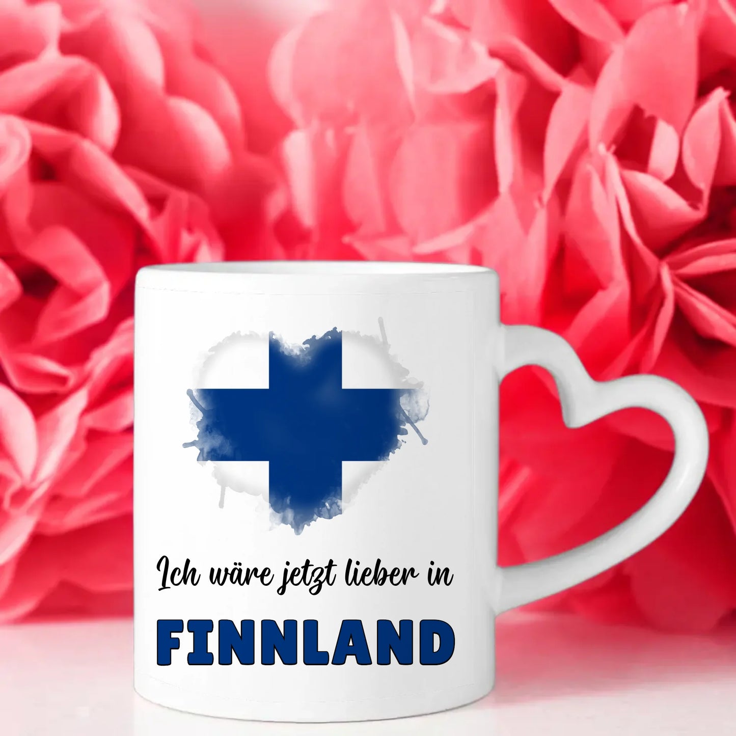Kaffetasse Wäre jetzt lieber in Finnland Tasse Lustig