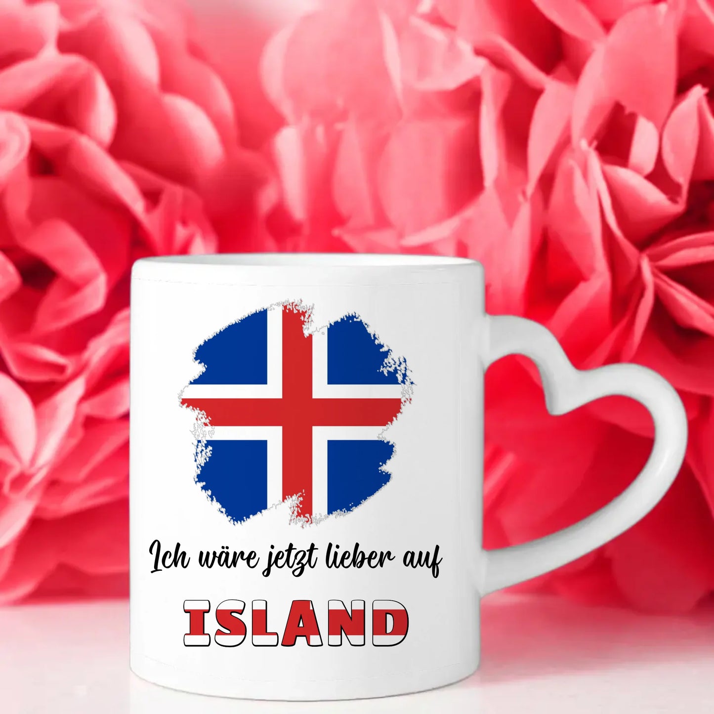 Kaffetasse Wäre jetzt lieber in Island Tasse Lustig
