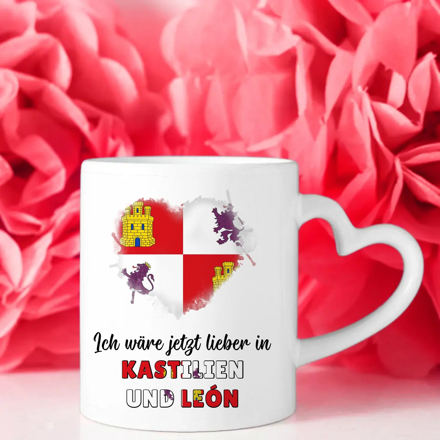 Kaffetasse Wäre jetzt lieber in Kastilien und León Tasse Lustig