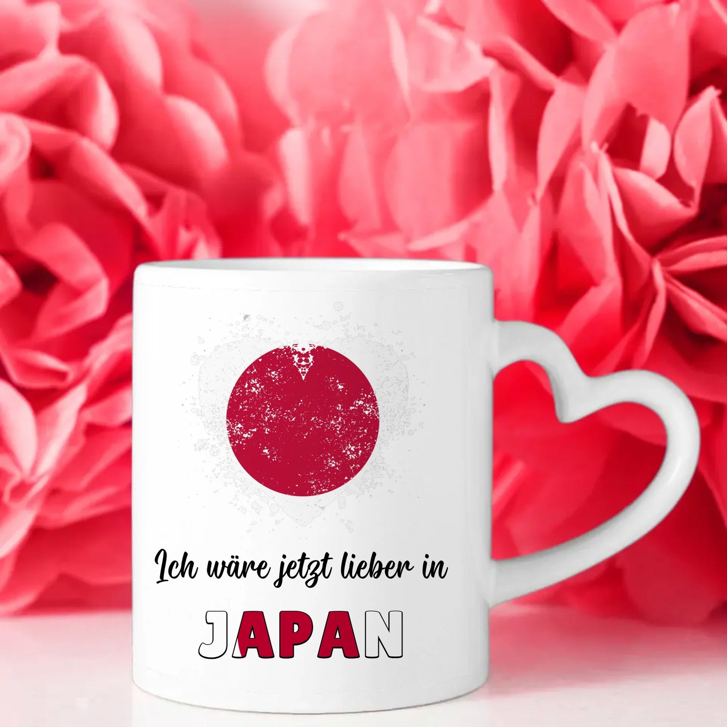 Kaffetasse Wäre jetzt lieber in Japan Tasse Lustig