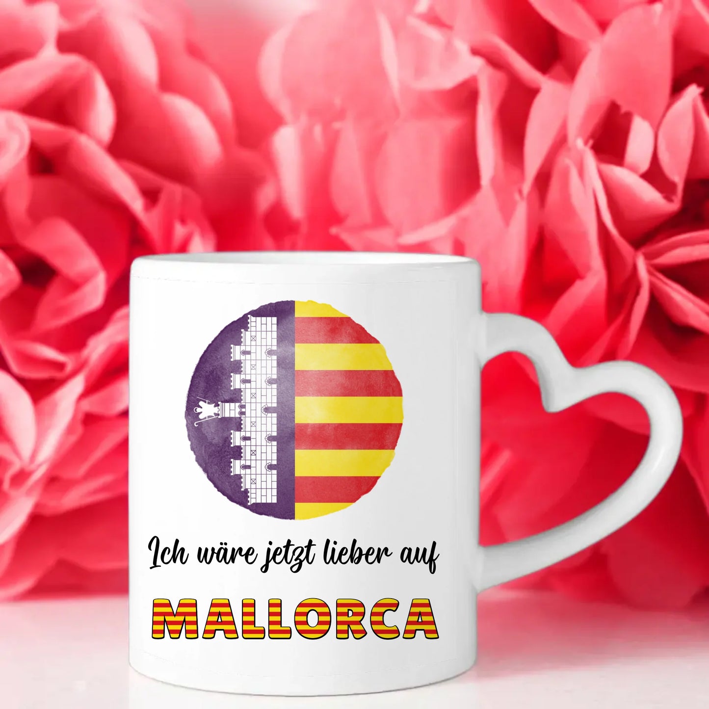 Kaffetasse Wäre jetzt lieber in Mallorca Tasse Lustig