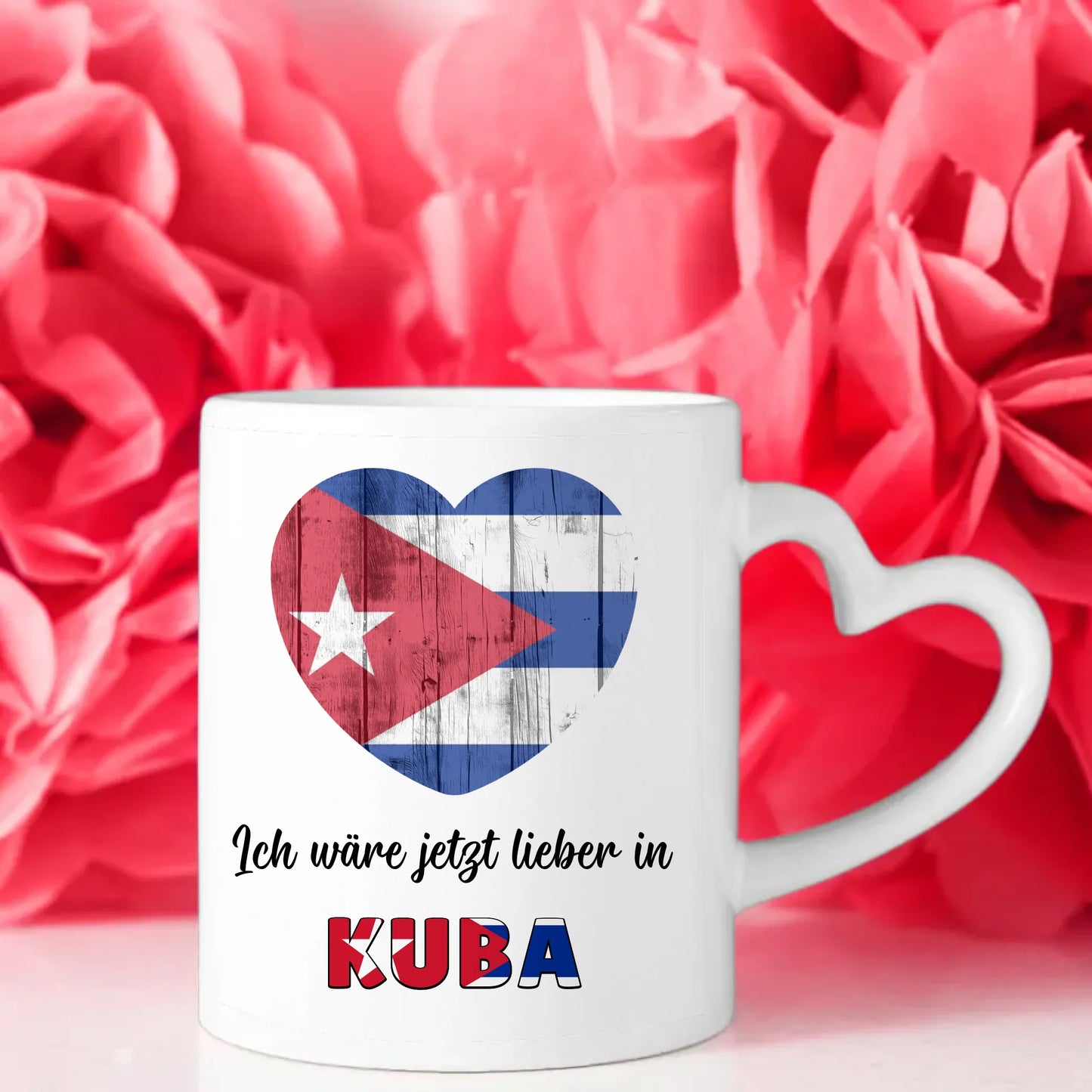 Kaffetasse Wäre jetzt lieber in Kuba Tasse Lustig