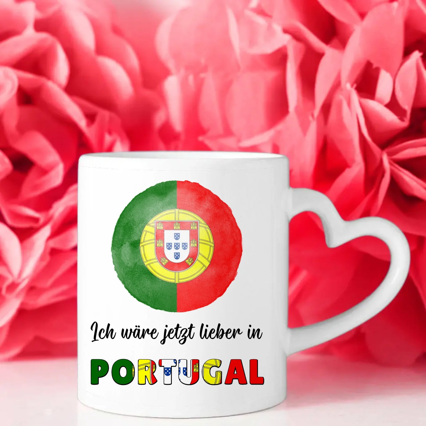 Kaffetasse Wäre jetzt lieber in Portugal Tasse Lustig