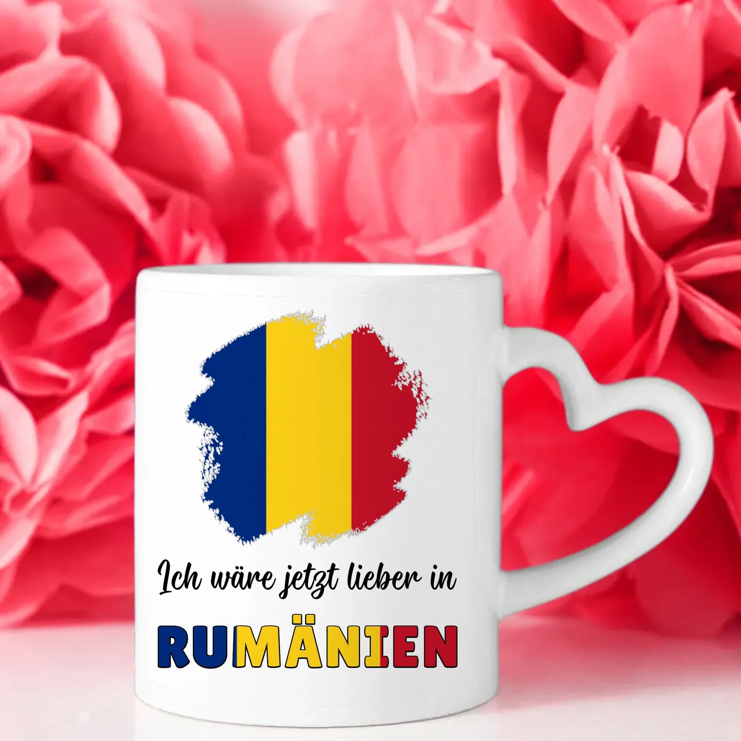 Kaffetasse Wäre jetzt lieber in Rumänien Tasse Lustig