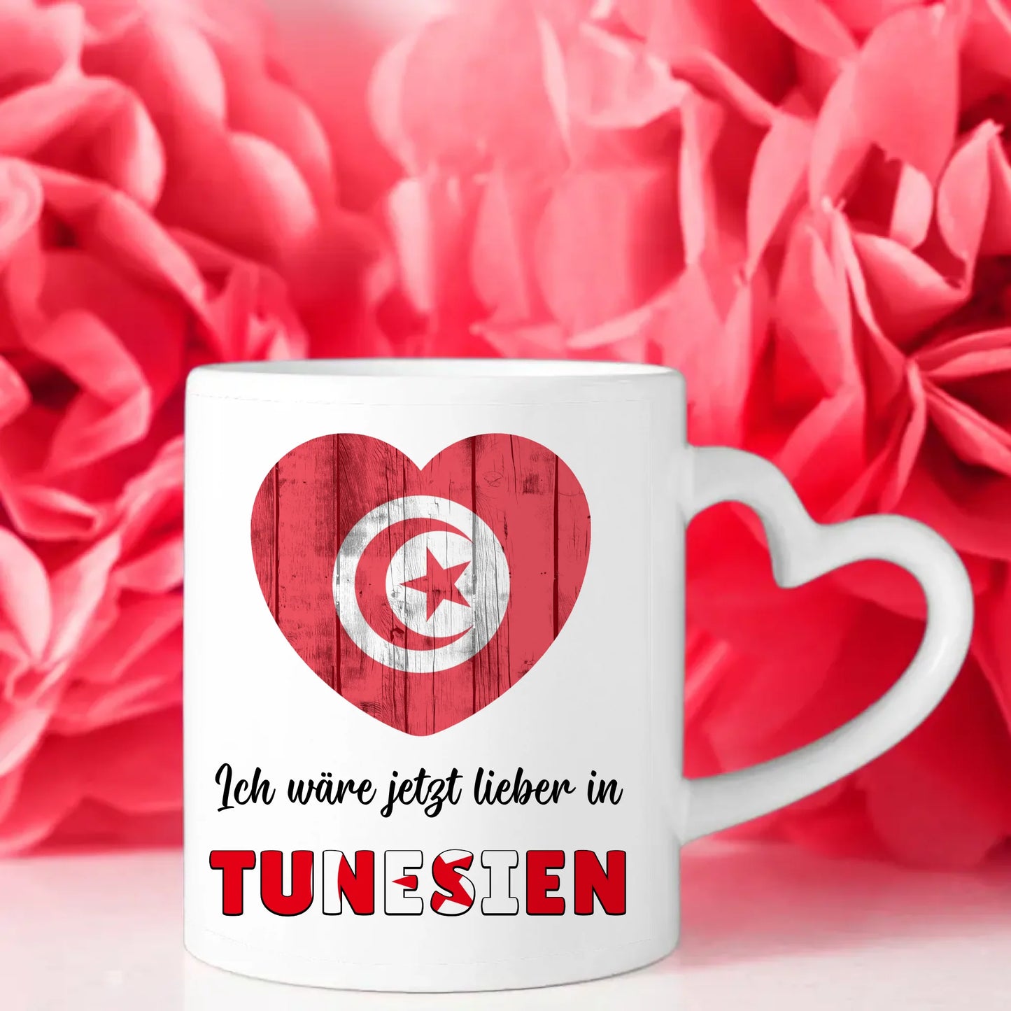 Kaffetasse Wäre jetzt lieber in Tunesien Tasse Lustig