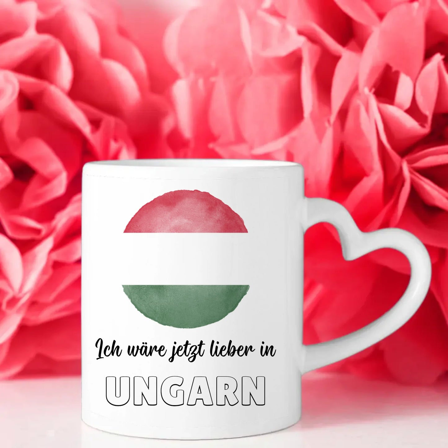 Kaffetasse Wäre jetzt lieber in Ungarn Tasse Lustig