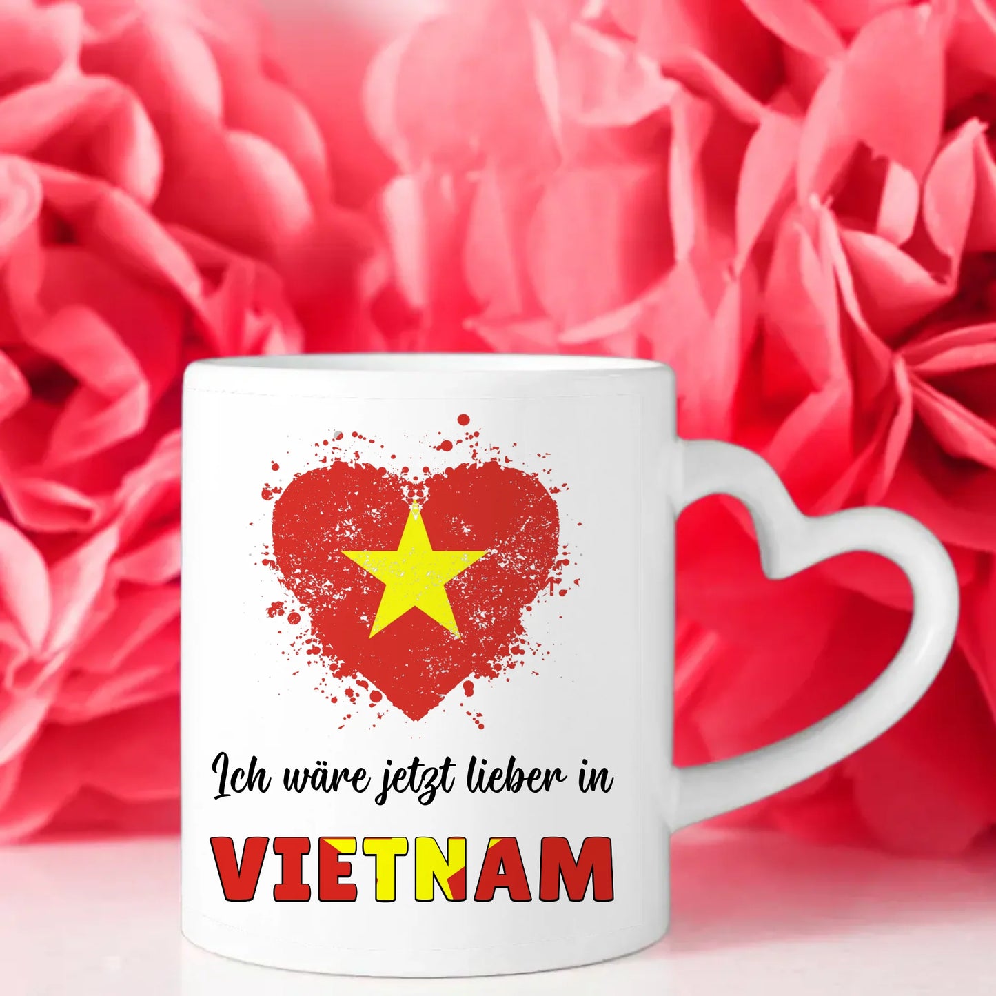 Kaffetasse Wäre jetzt lieber in Vietnam Tasse Lustig