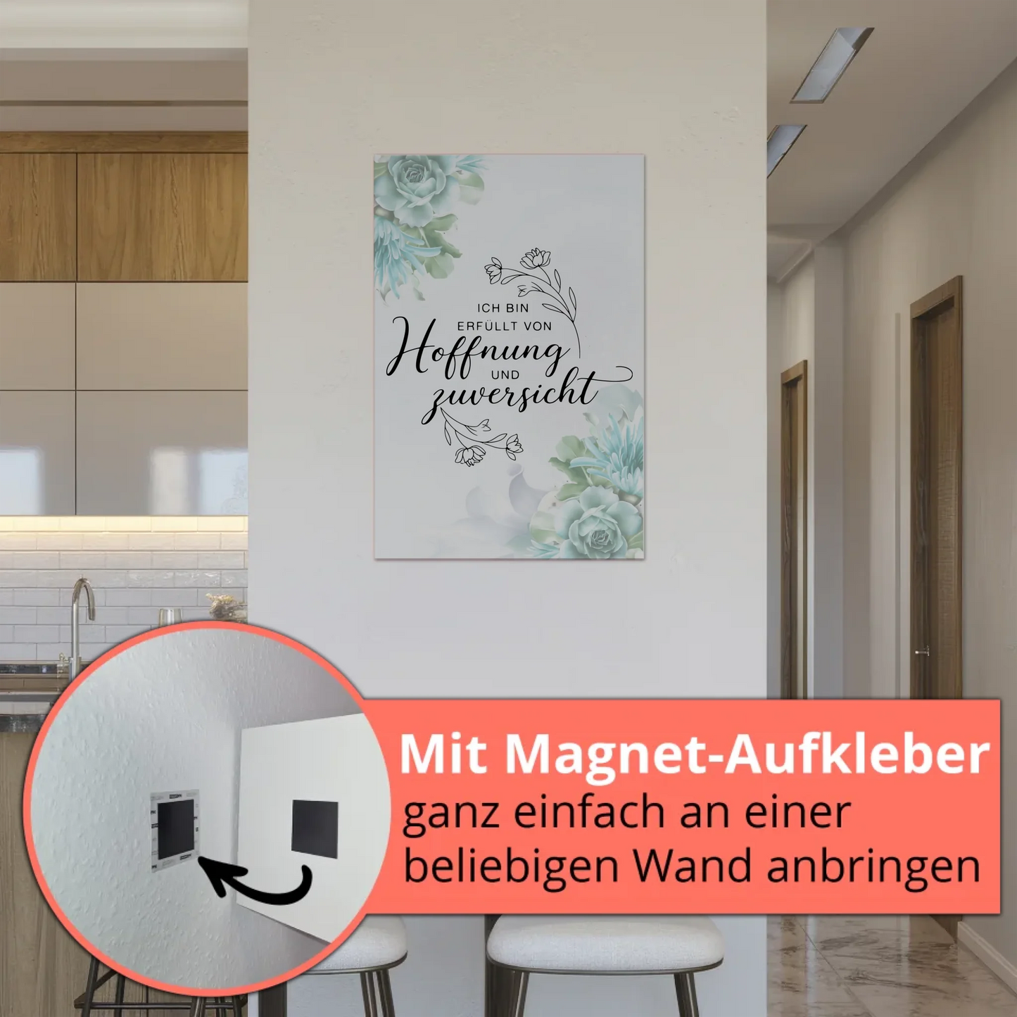 Affirmation Magnet Poster - Positiv: Hoffnung & Zuversicht
