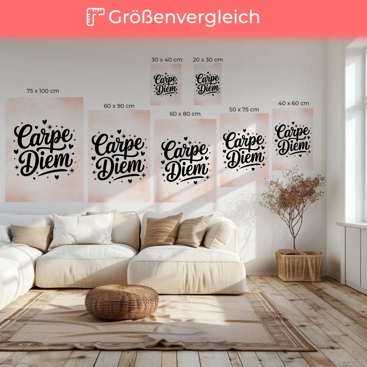 Sprüche Leinwand Carpe Diem personalisierte Geschenke großartig