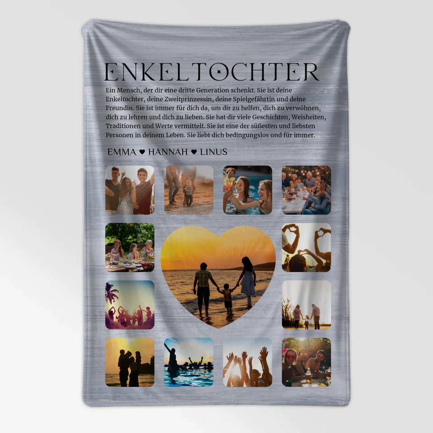 Kuscheldecke Mit Foto Fotocollage Definition Enkeltochter
