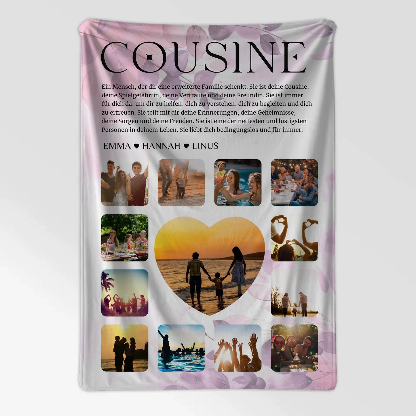Deine Kuscheldecke Mit Foto Fotocollage Definition Cousine